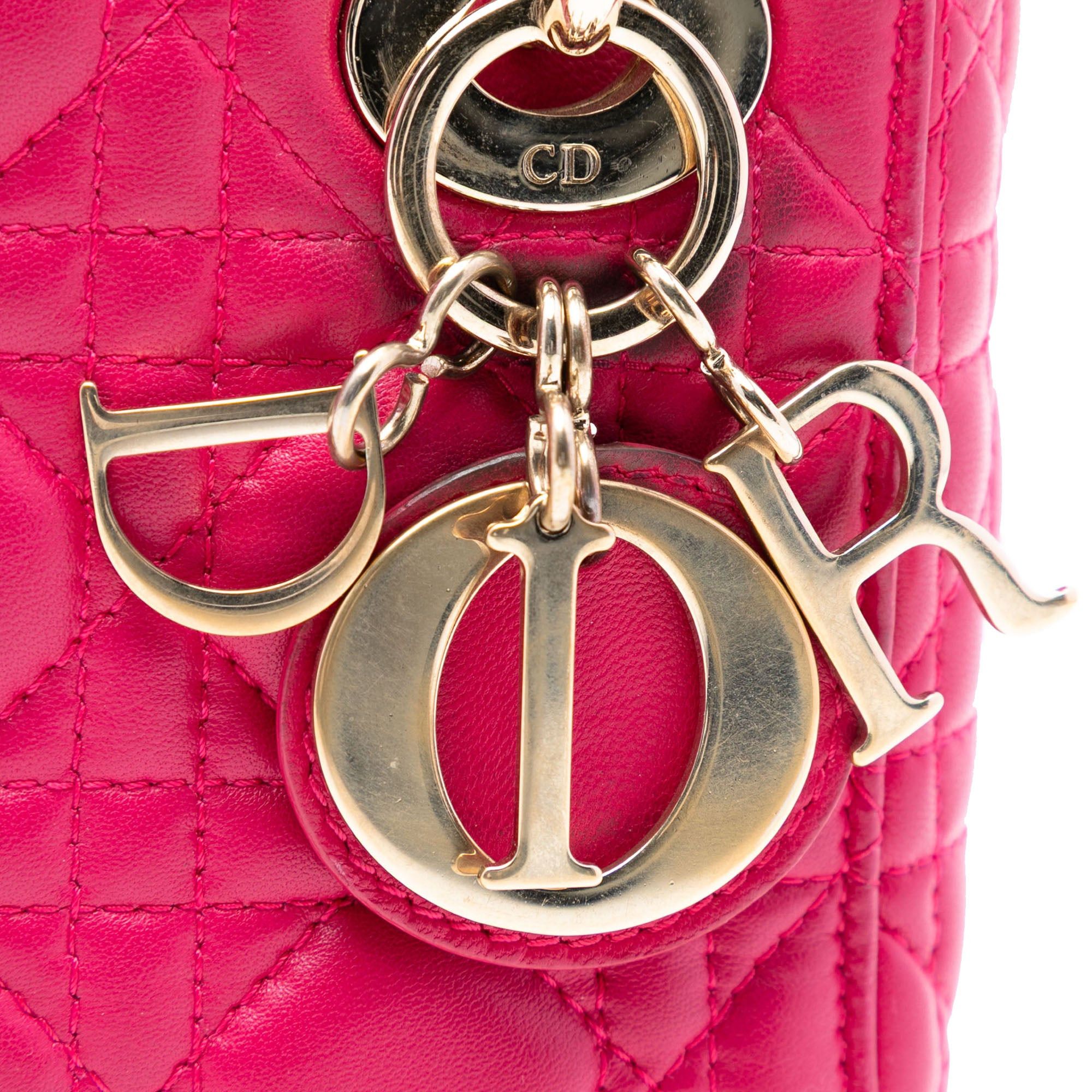 Dior Mini Lambskin Cannage Lady Dior Size ONE SIZE - 5 Thumbnail