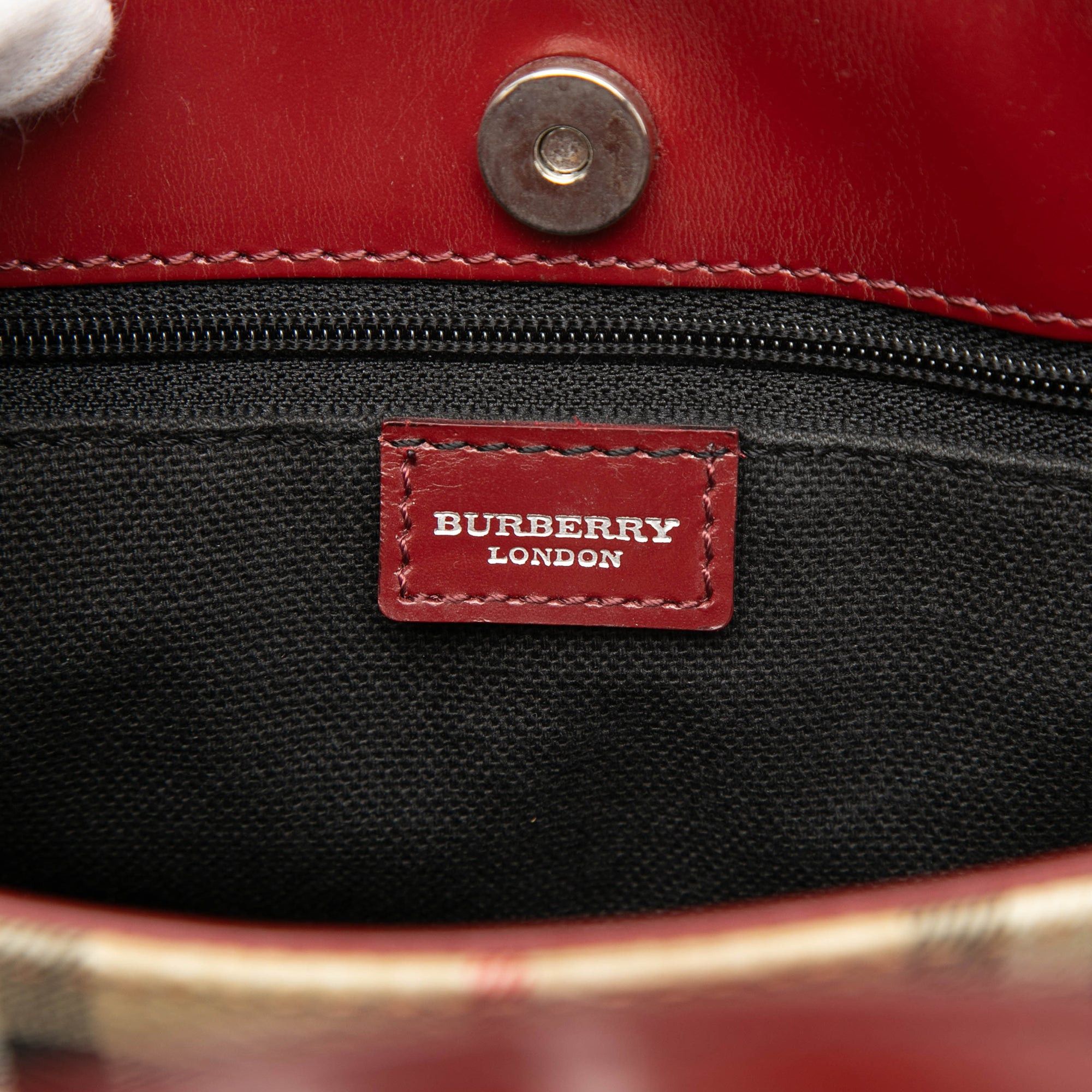 Burberry Haymarket Check Coated Canvas Handbag Size ONE SIZE - 5 Thumbnail