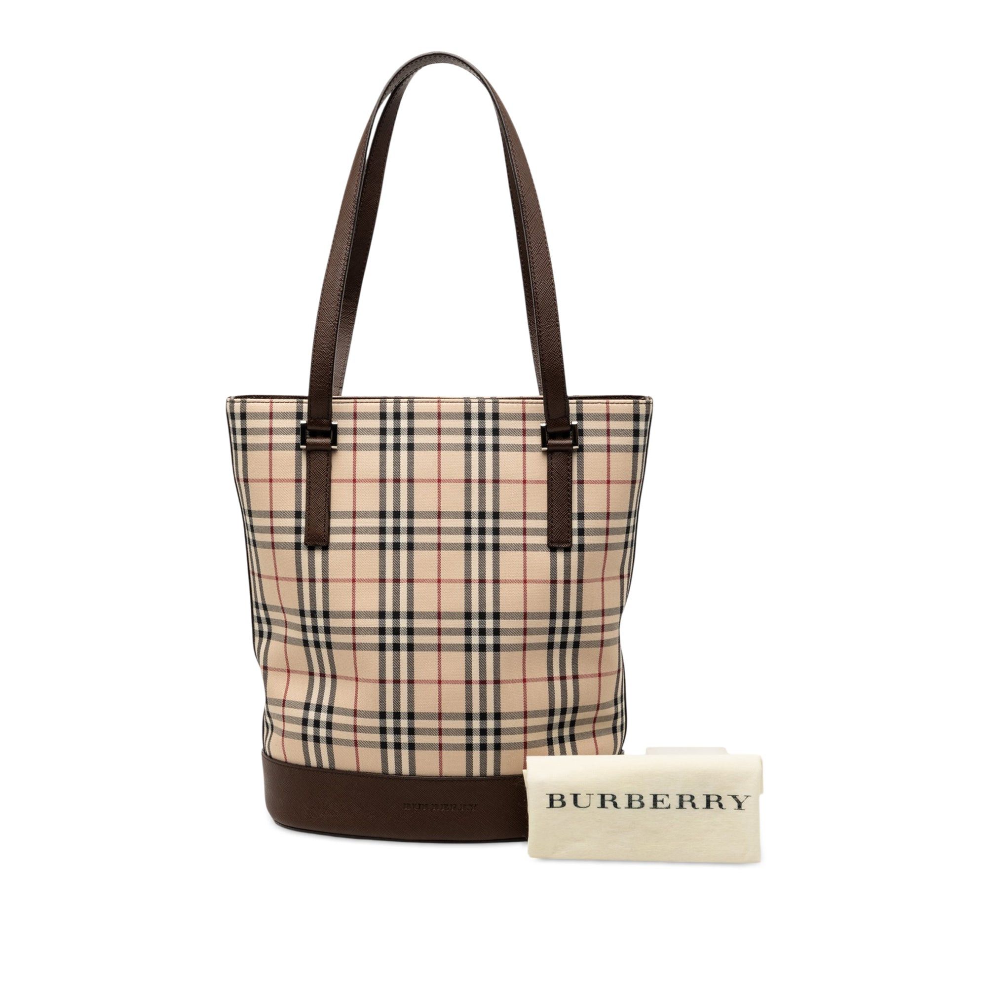 Burberry House Check Canvas Bucket Bag Size ONE SIZE - 7 Thumbnail