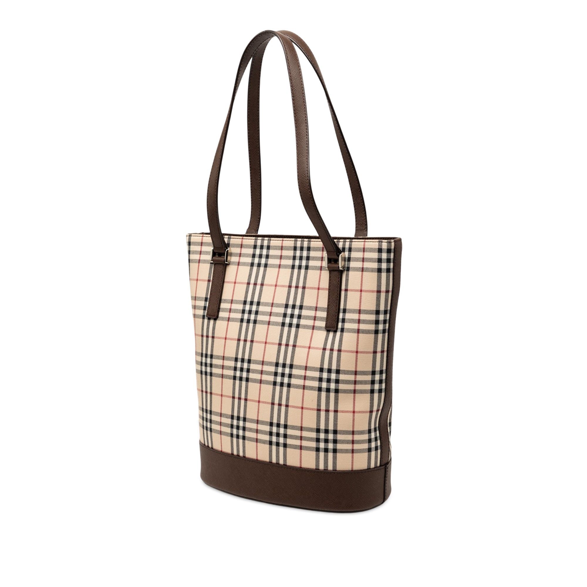 Burberry House Check Canvas Bucket Bag Size ONE SIZE - 2 Thumbnail