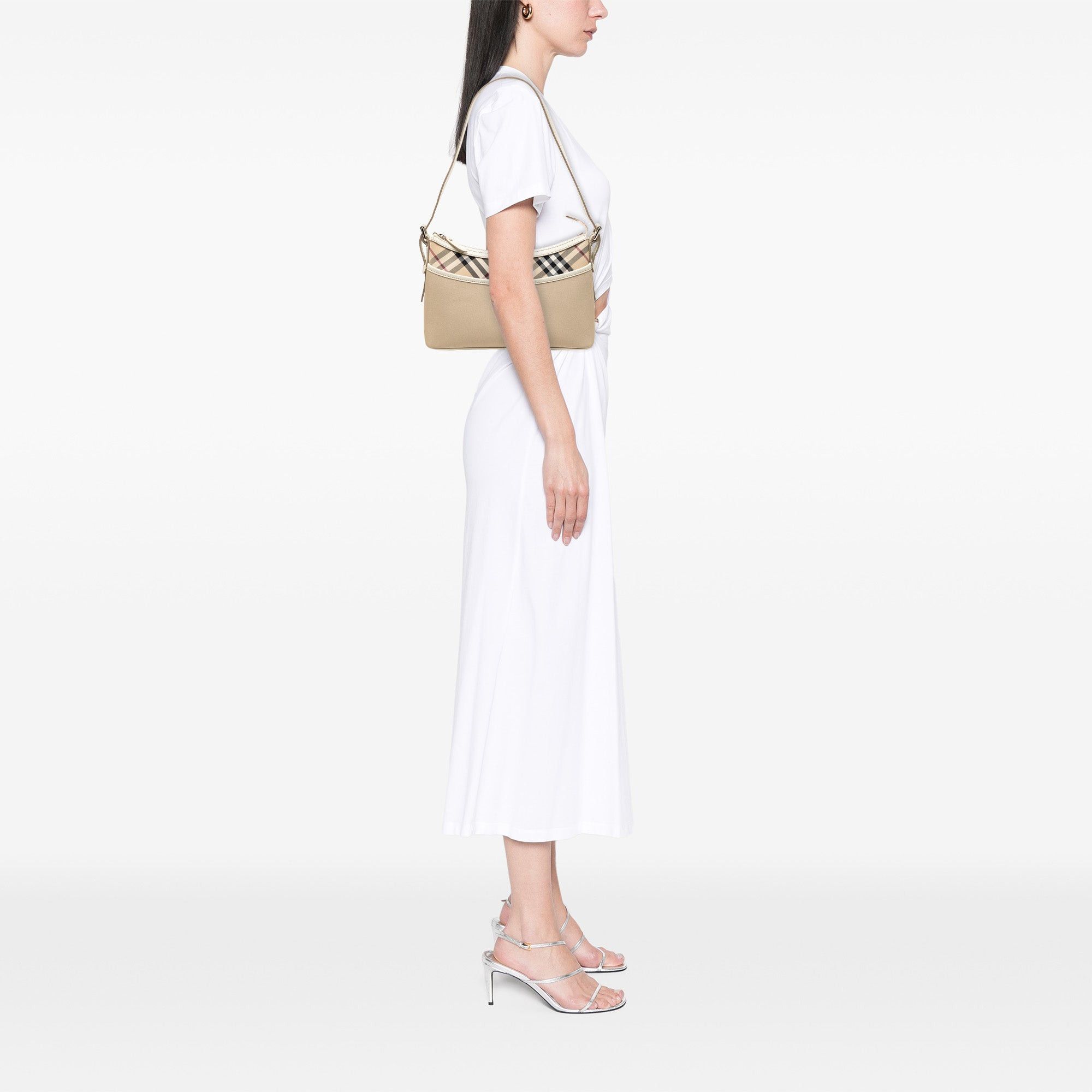 Burberry Nova Check Trimmed Canvas Shoulder Bag Size ONE SIZE - 6 Thumbnail