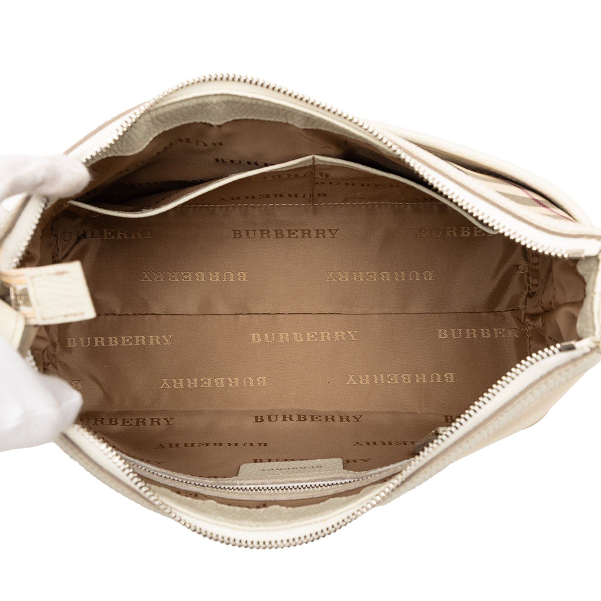 Burberry Nova Check Trimmed Canvas Shoulder Bag Size ONE SIZE - 4 Thumbnail