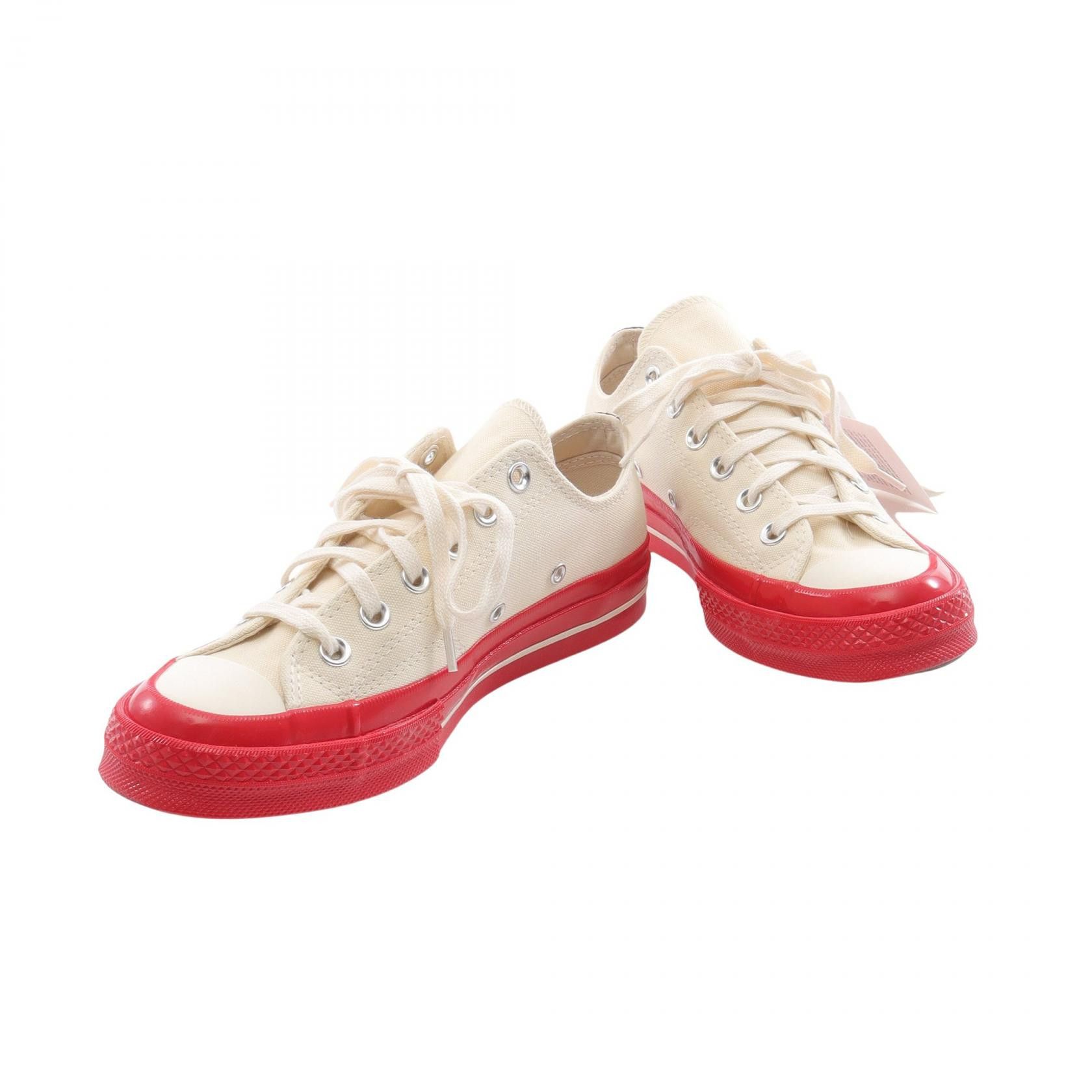 Comme des Garcons Comme des Garcons Comme des Garcons Play Comme des Garcons Converse Canvas Sneakers Textile Shoes AZ-K123-001-211 DUTY FREE for USA Size ONE SIZE - 3 Thumbnail