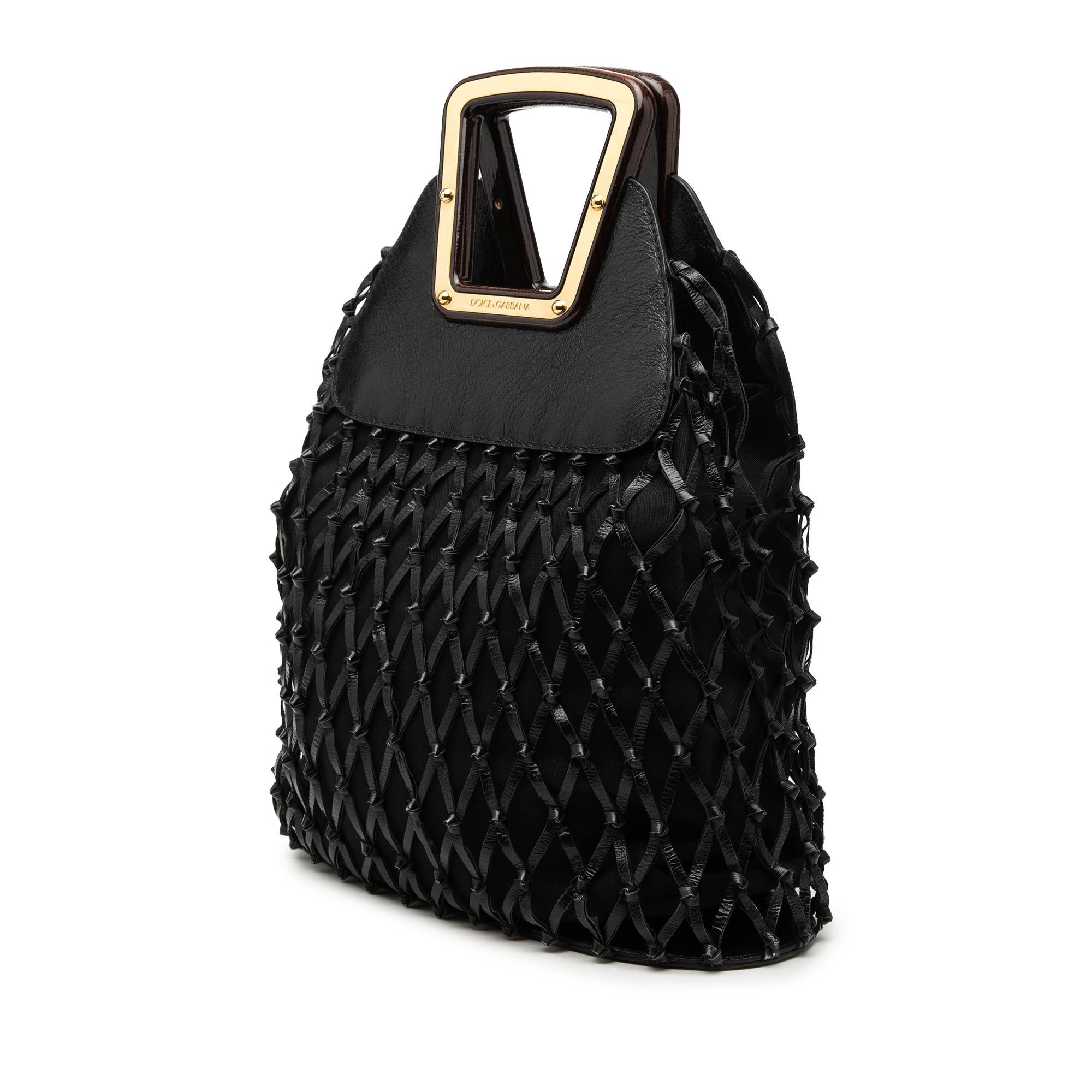 Dolce & Gabbana Woven Leather Net Handle Bag Size ONE SIZE - 2 Thumbnail