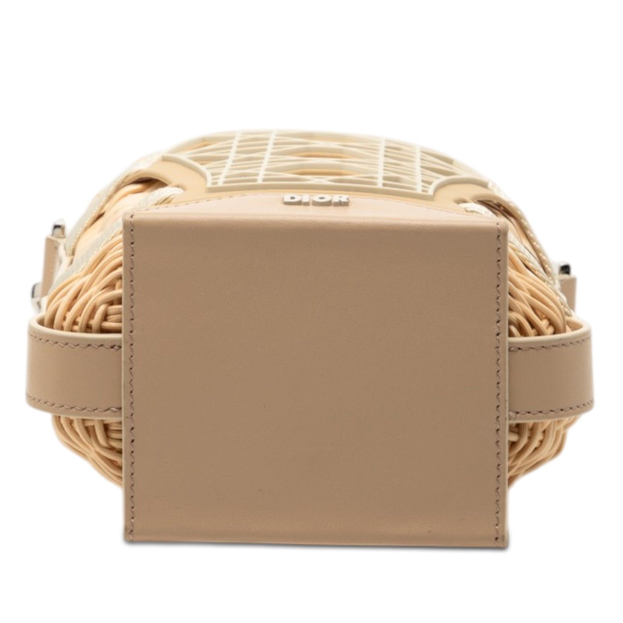 Dior Raffia and Leather Sahara Wicker Basket Bucket Bag Size ONE SIZE - 3 Thumbnail