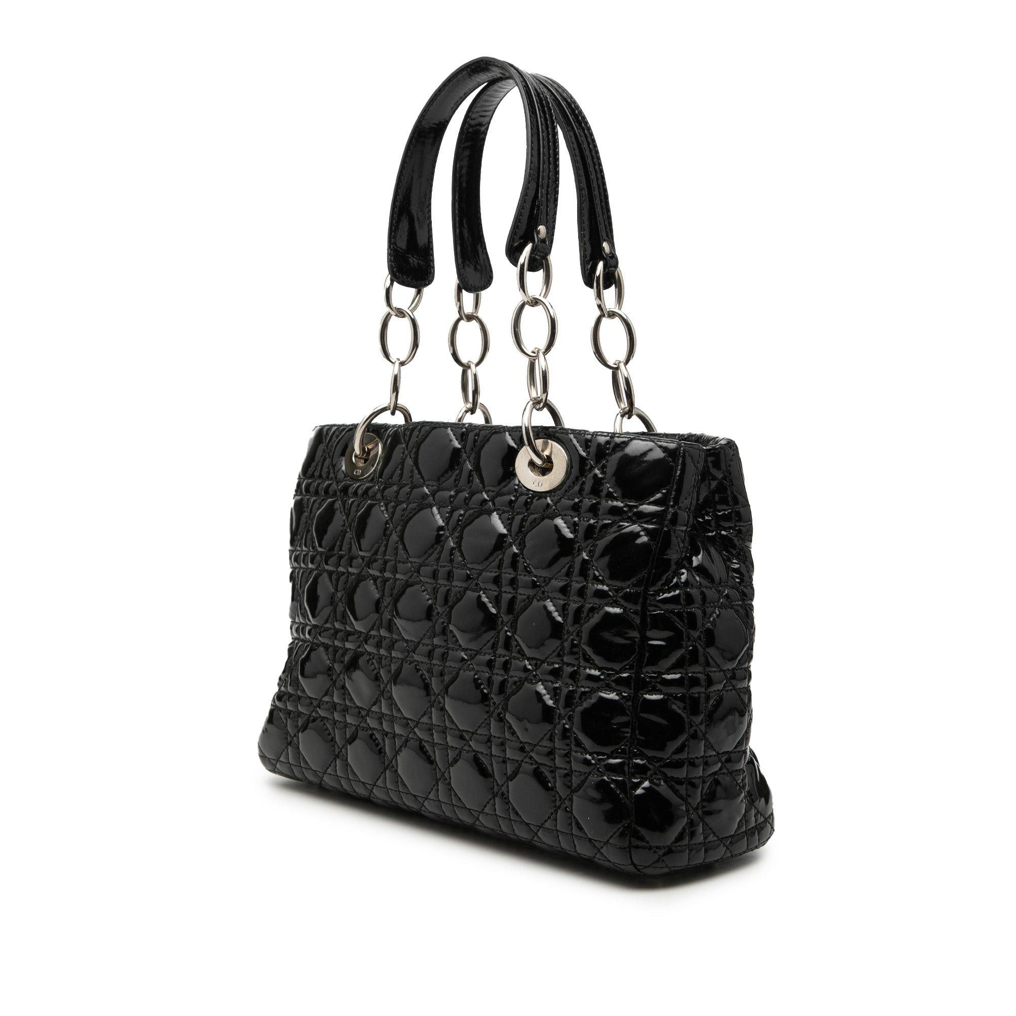 Dior Small Patent Cannage Soft Zipped Shopping Tote Size ONE SIZE - 2 Thumbnail