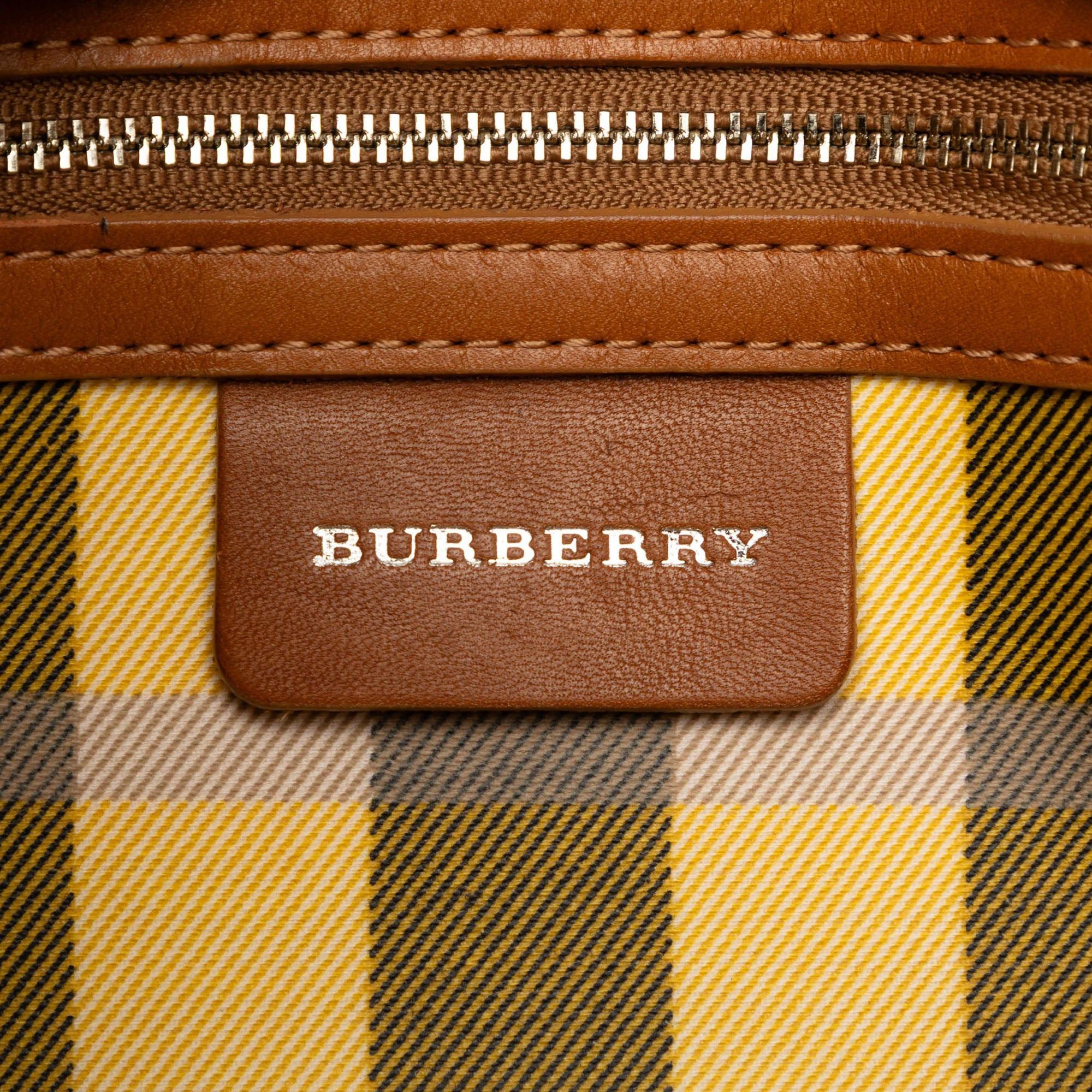 Burberry Straw and Leather Handbag Size ONE SIZE - 5 Thumbnail