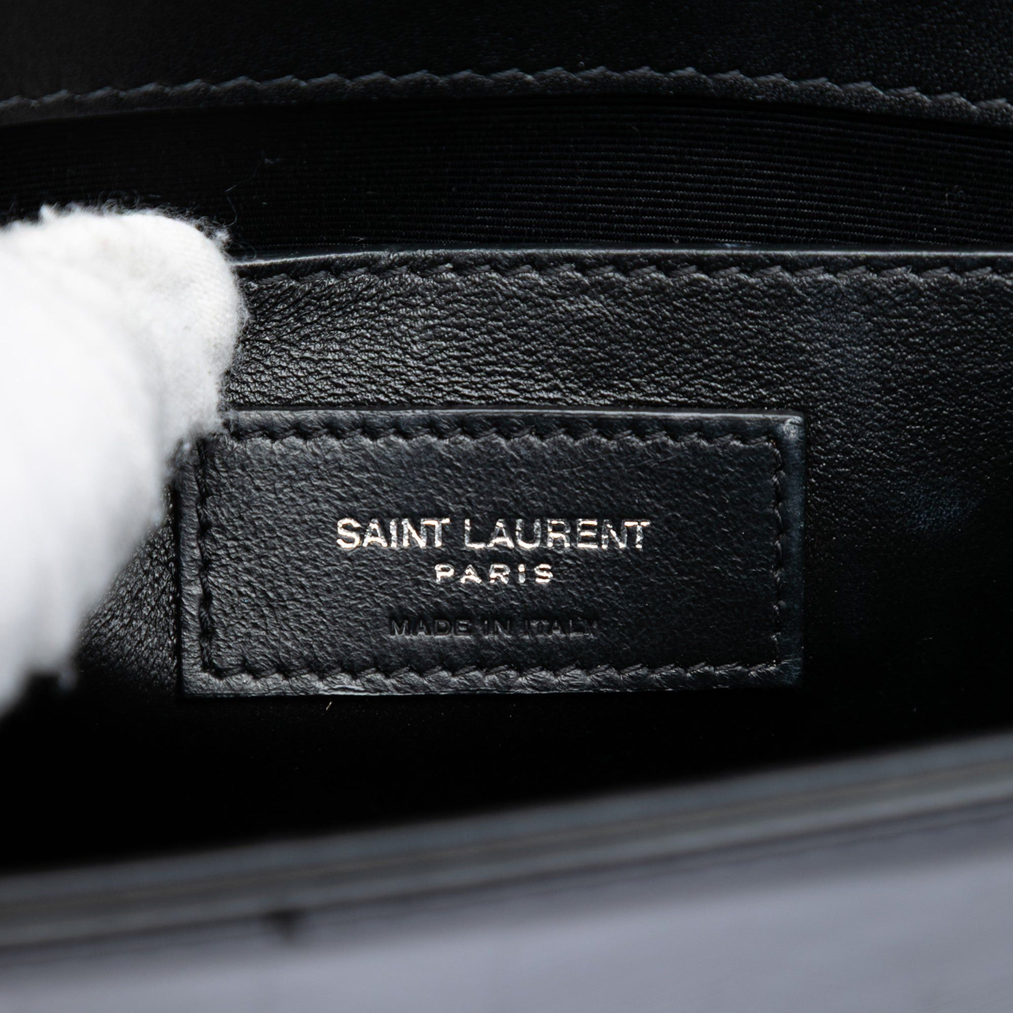 Saint Laurent Paris Medium Chevron Patent Monogram Kate Tassel Crossbody Size ONE SIZE - 5 Thumbnail