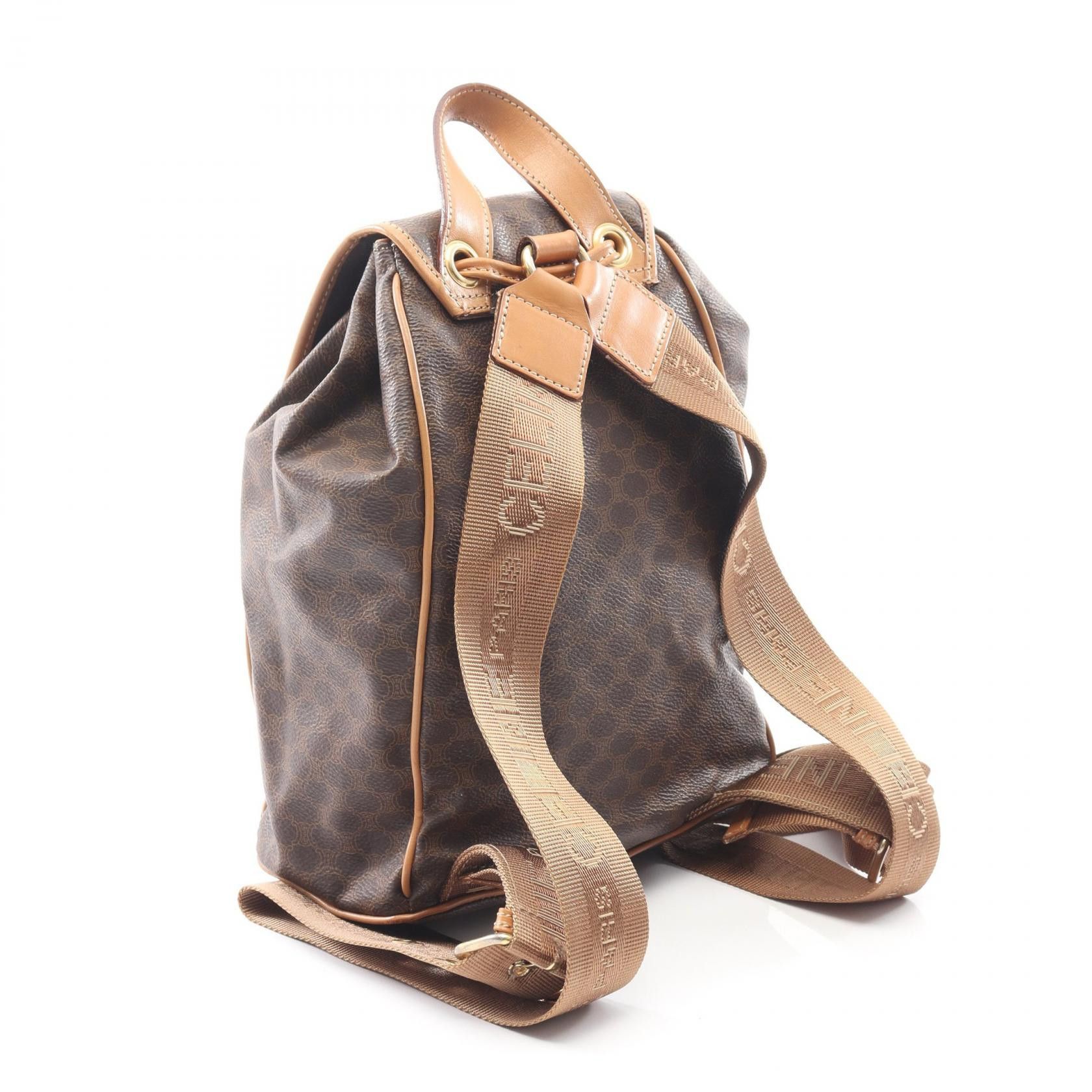 Celine Celine CELINE Macadam Coated Canvas Backpack Plastic / Synthetic Backpack DUTY FREE for USA Size ONE SIZE - 2 Thumbnail