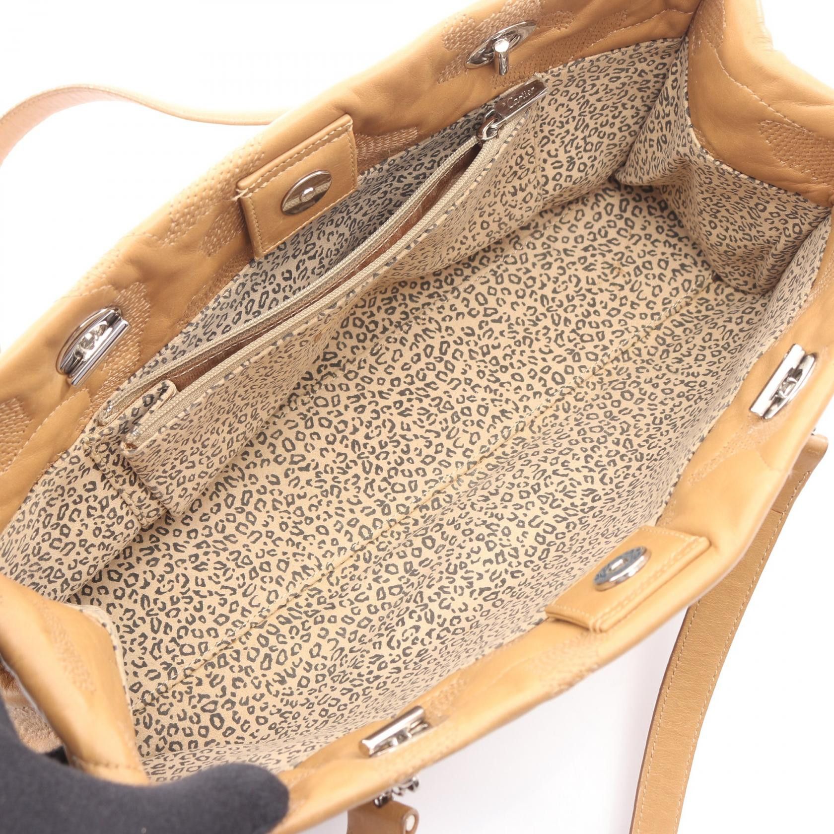 Cartier Cartier Cartier Panthere Leather Handbag Leather Handbag DUTY FREE for USA Size ONE SIZE - 3 Thumbnail