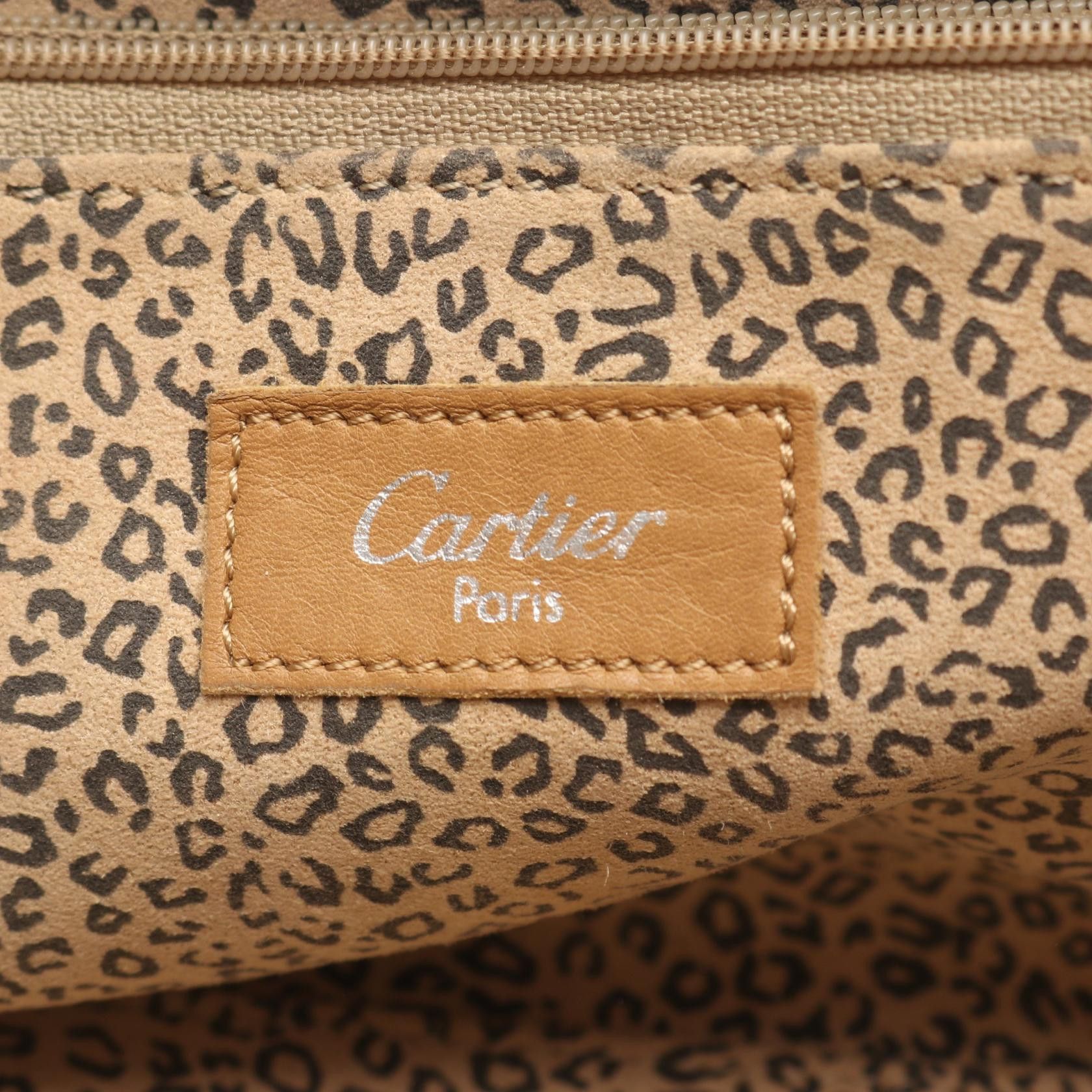Cartier Cartier Cartier Panthere Leather Handbag Leather Handbag DUTY FREE for USA Size ONE SIZE - 4 Thumbnail