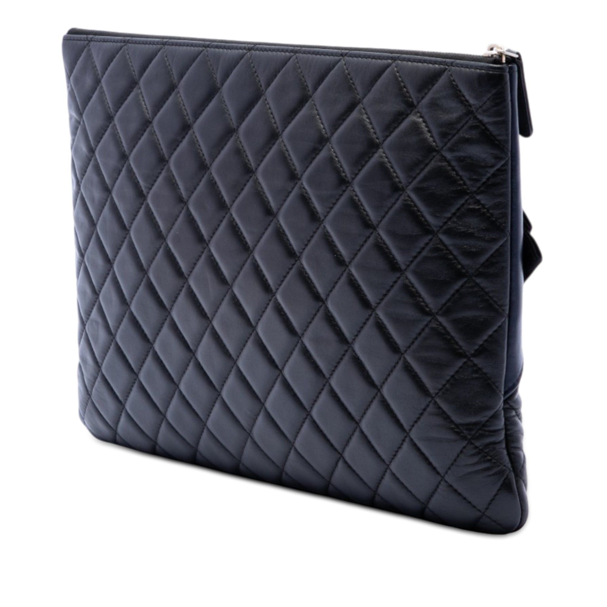 Chanel Large Quilted Lambskin Camellia O Case Clutch Size ONE SIZE - 2 Thumbnail