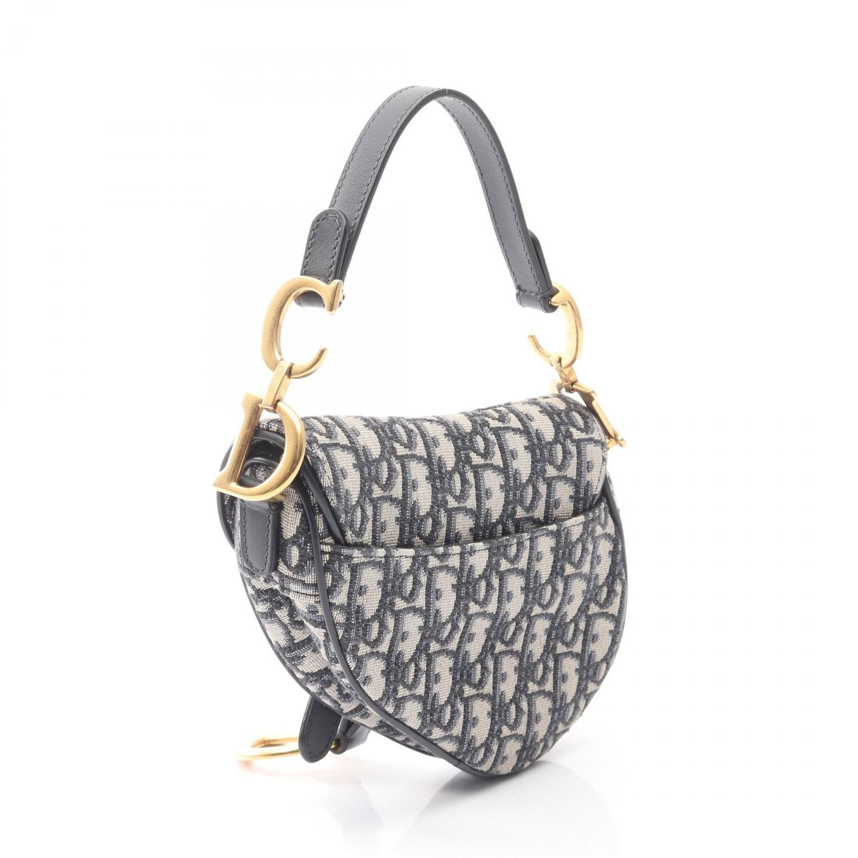 Dior Dior Dior Saddle Bag Oblique Jacquard Canvas Handbag Textile Handbag DUTY FREE for USA Size ONE SIZE - 2 Thumbnail
