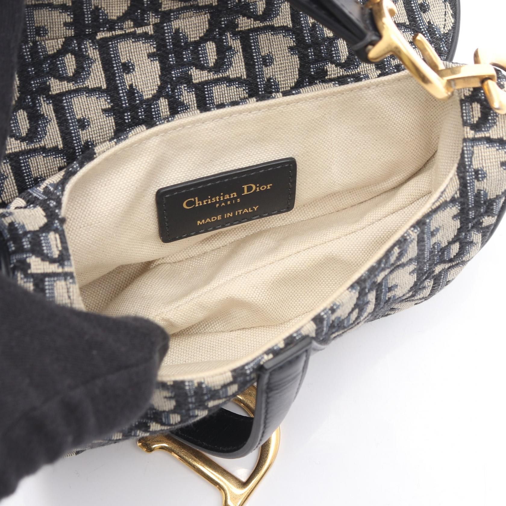 Dior Dior Dior Saddle Bag Oblique Jacquard Canvas Handbag Textile Handbag DUTY FREE for USA Size ONE SIZE - 3 Thumbnail