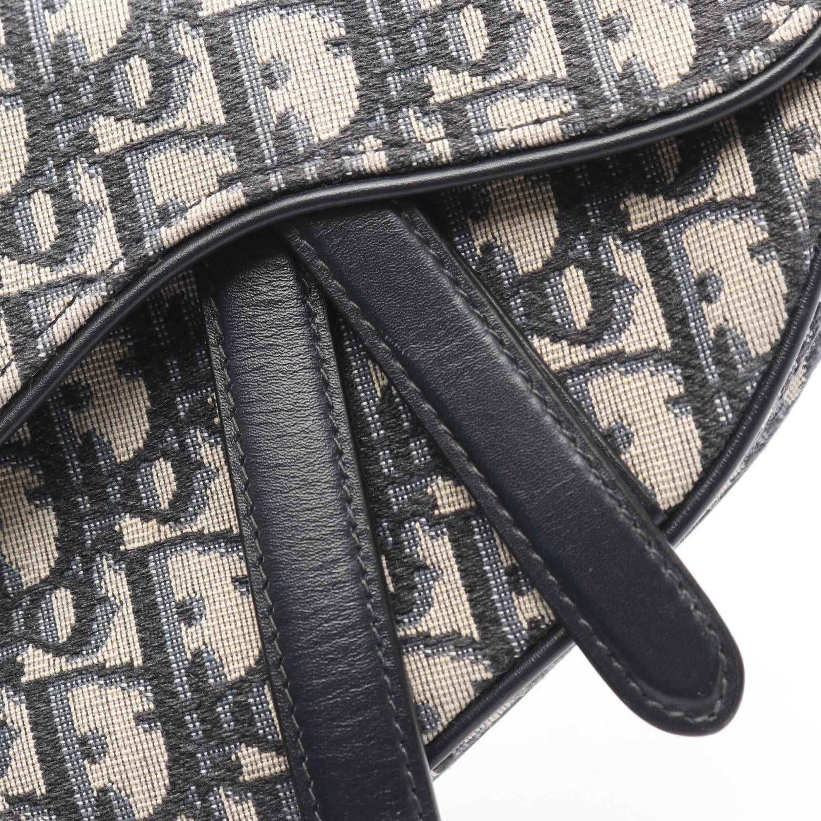 Dior Dior Dior Saddle Bag Oblique Jacquard Canvas Handbag Textile Handbag DUTY FREE for USA Size ONE SIZE - 9 Thumbnail