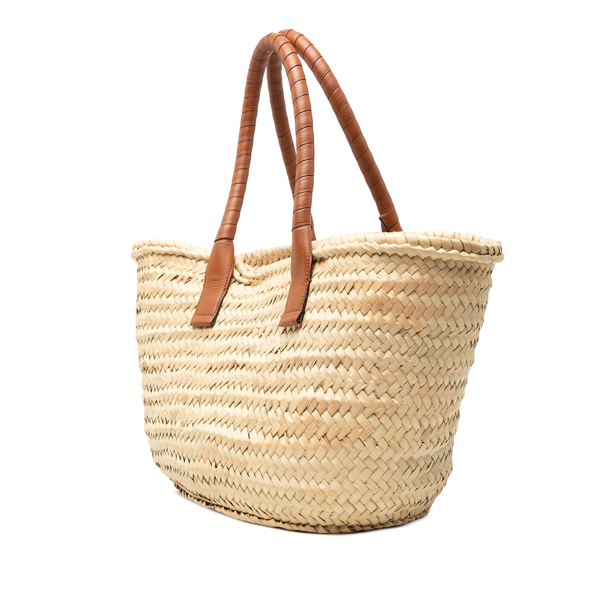Chloe Medium Raffia Marcie Basket Tote Size ONE SIZE - 2 Thumbnail