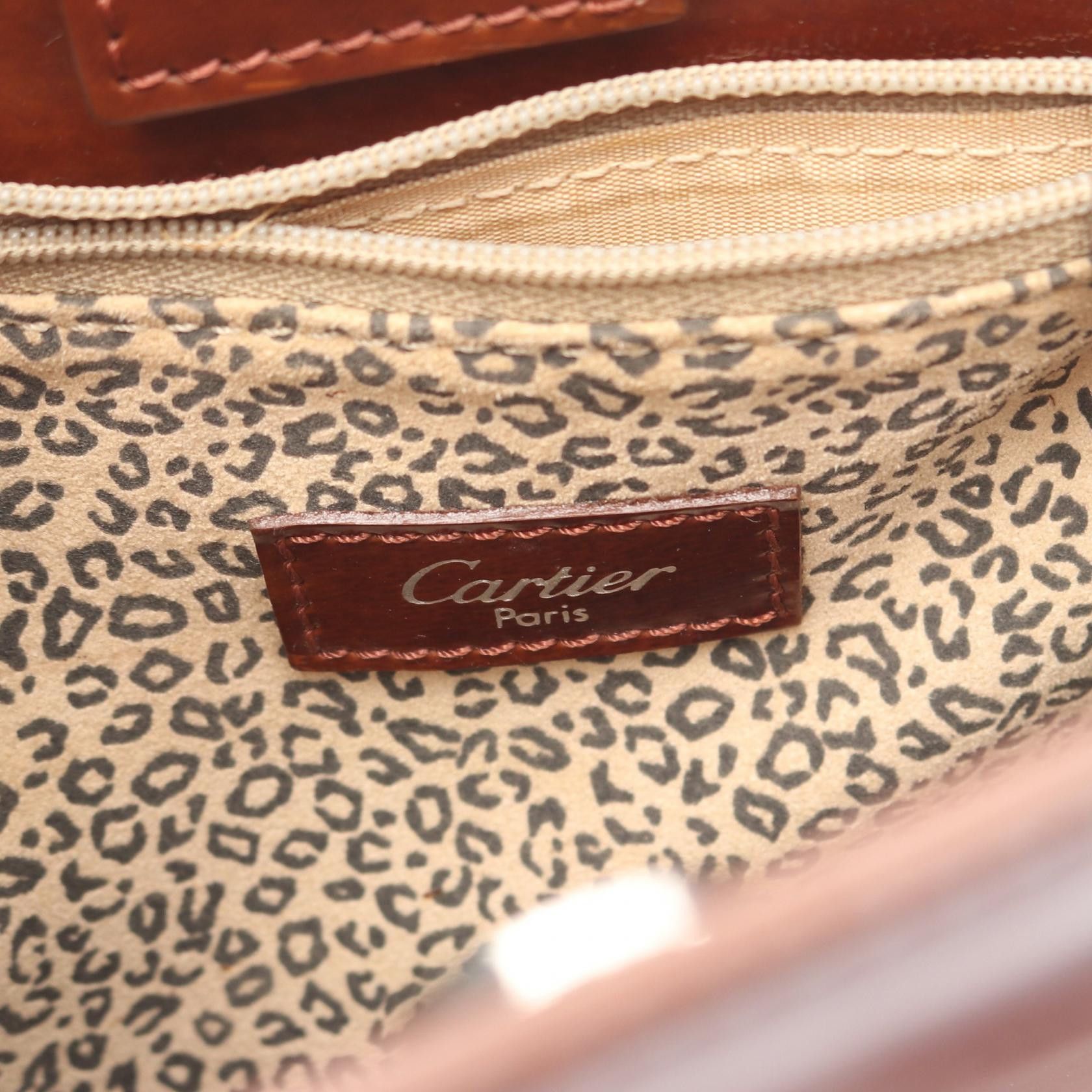 Cartier Cartier Cartier Panthere Leather Handbag Leather Handbag DUTY FREE for USA Size ONE SIZE - 4 Thumbnail