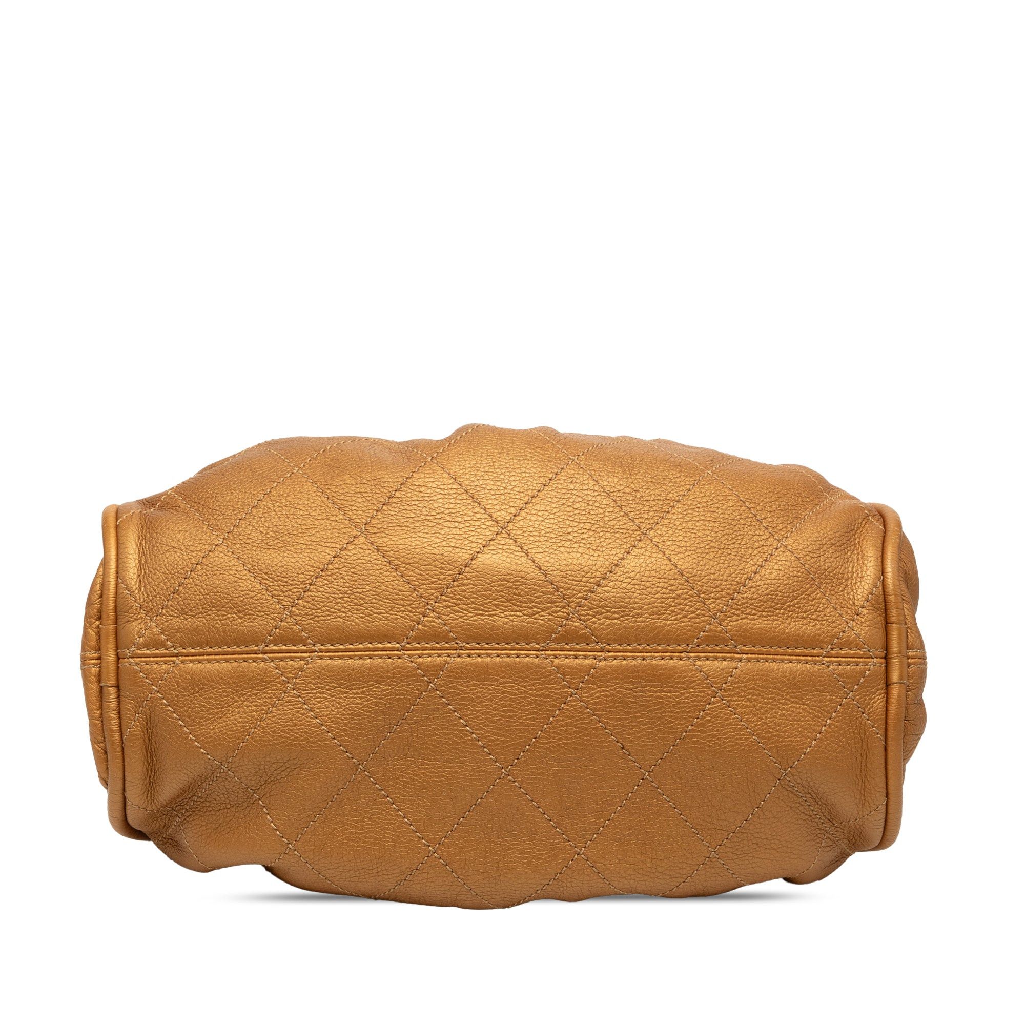 Chanel Small Quilted Metallic Calfskin Le Marais Bowler Bag Size ONE SIZE - 3 Thumbnail