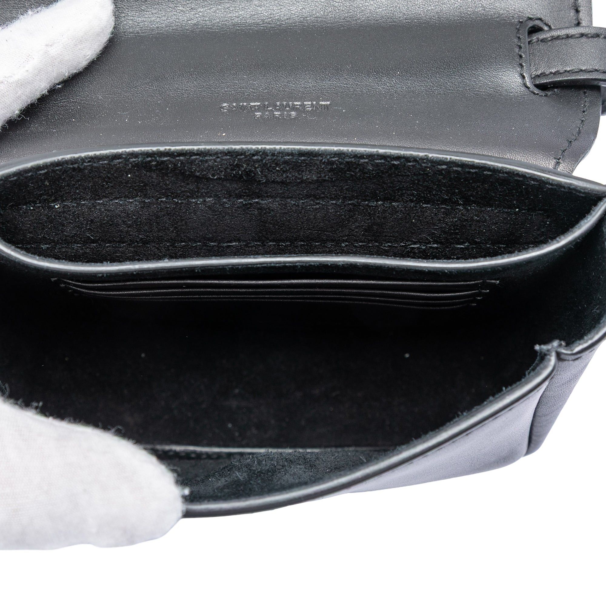 Saint Laurent Paris Small Leather Monogram Kaia Crossbody Size ONE SIZE - 4 Thumbnail