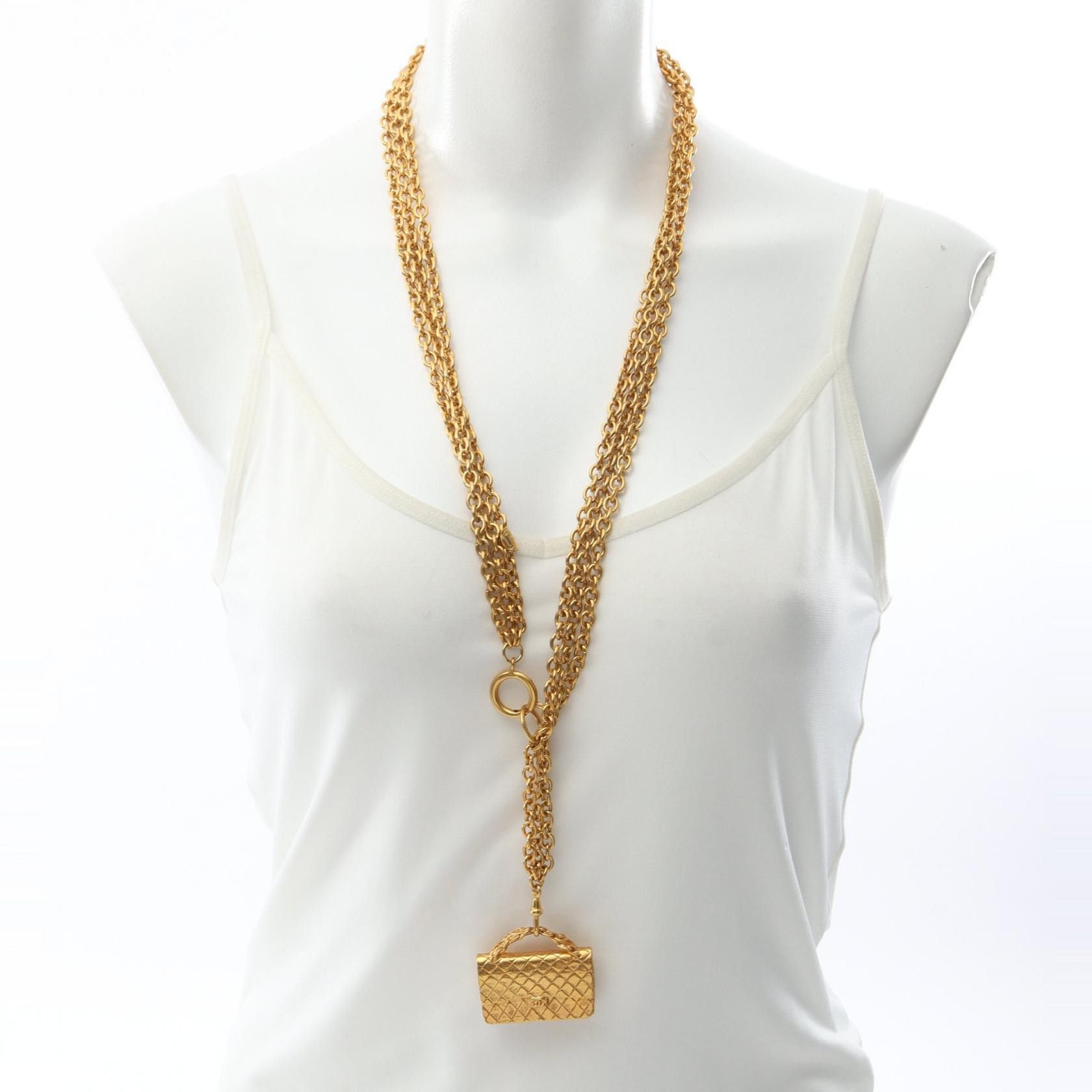Chanel Chanel CHANEL Matelasse Bag Motif Necklace Metal Necklace DUTY FREE for USA Size ONE SIZE - 6 Thumbnail