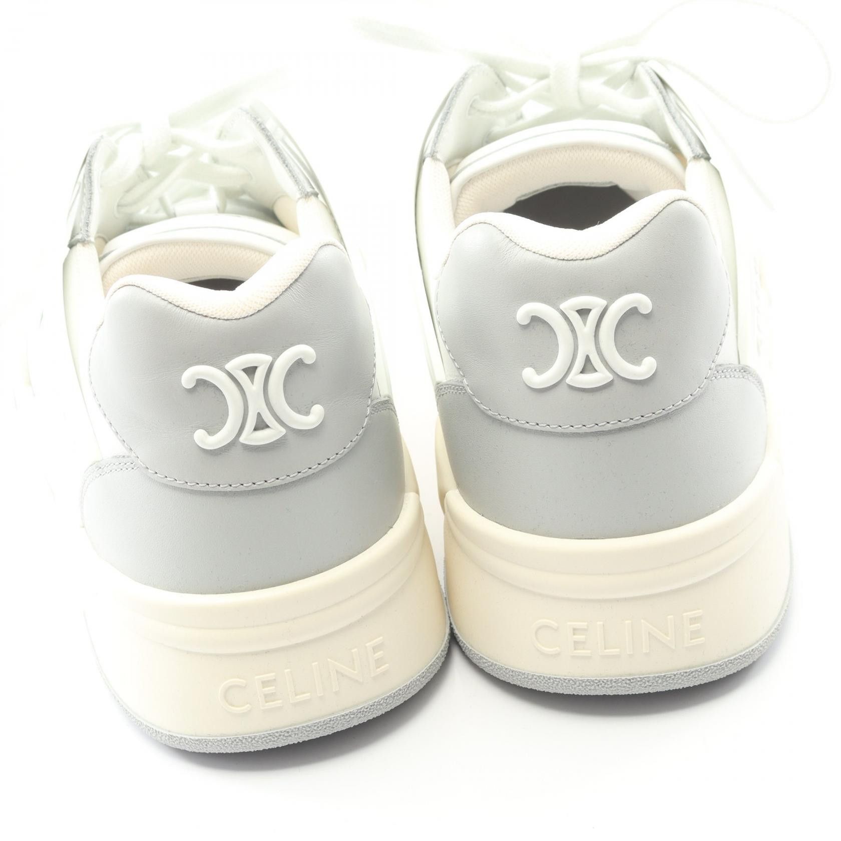 Celine Celine CELINE Triomphe Leather Sneakers Leather Shoes 361554995C00DP41 DUTY FREE for USA Size ONE SIZE - 9 Thumbnail