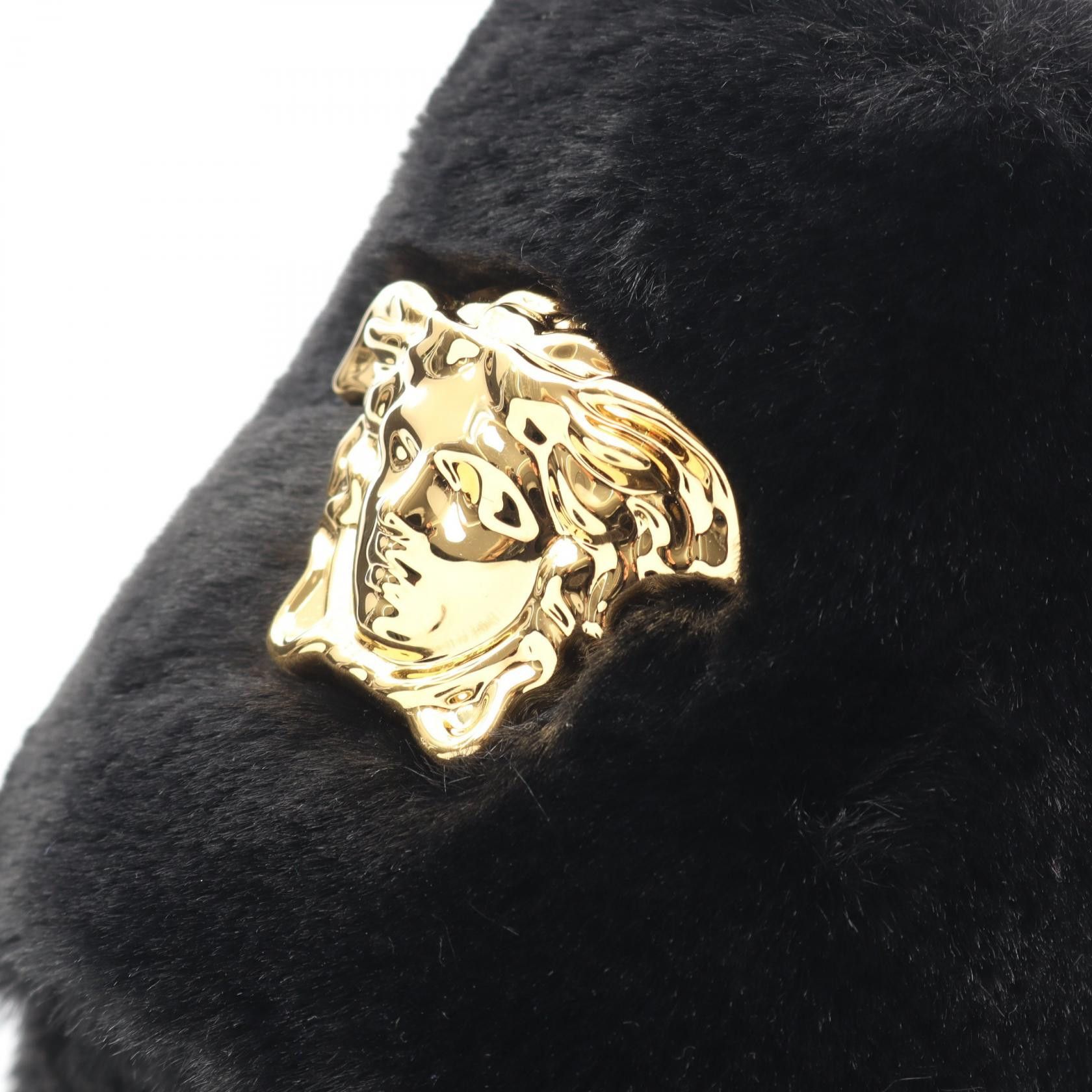 Versace Versace Versace Medusa Faux Fur Sandals Fur Shoes ZSL000005ZPL00011 DUTY FREE for USA Size ONE SIZE - 5 Thumbnail
