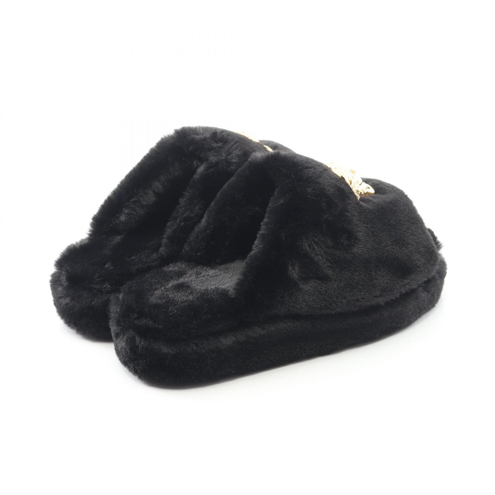 Versace Versace Versace Medusa Faux Fur Sandals Fur Shoes ZSL000005ZPL00011 DUTY FREE for USA Size ONE SIZE - 2 Thumbnail