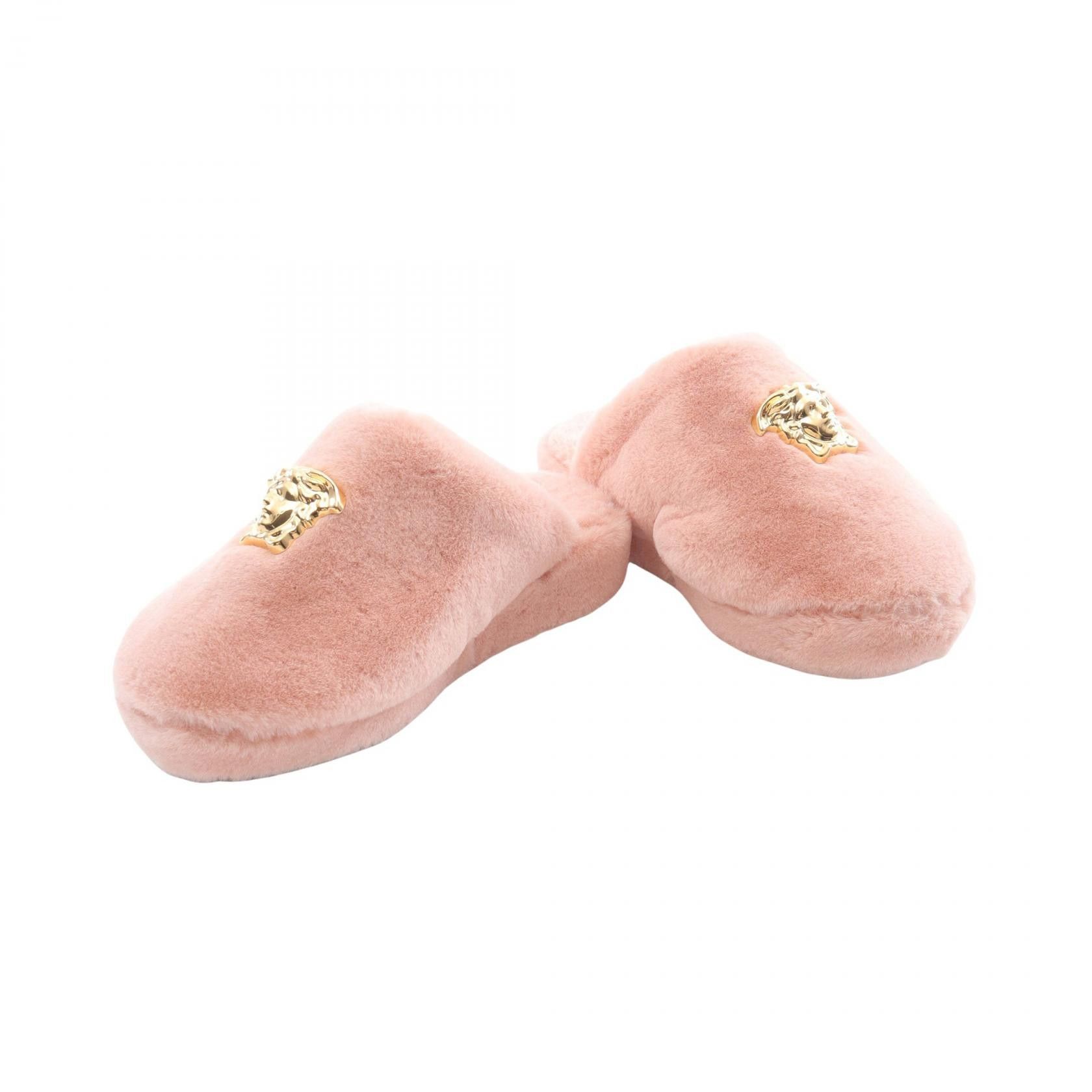 Versace Versace Versace Medusa Faux Fur Sandals Fur Shoes ZSL000008ZPL00011 DUTY FREE for USA Size ONE SIZE - 3 Thumbnail