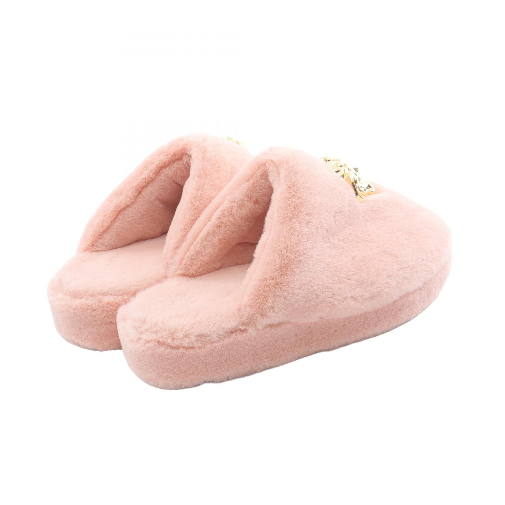 Versace Versace Versace Medusa Faux Fur Sandals Fur Shoes ZSL000008ZPL00011 DUTY FREE for USA Size ONE SIZE - 2 Thumbnail