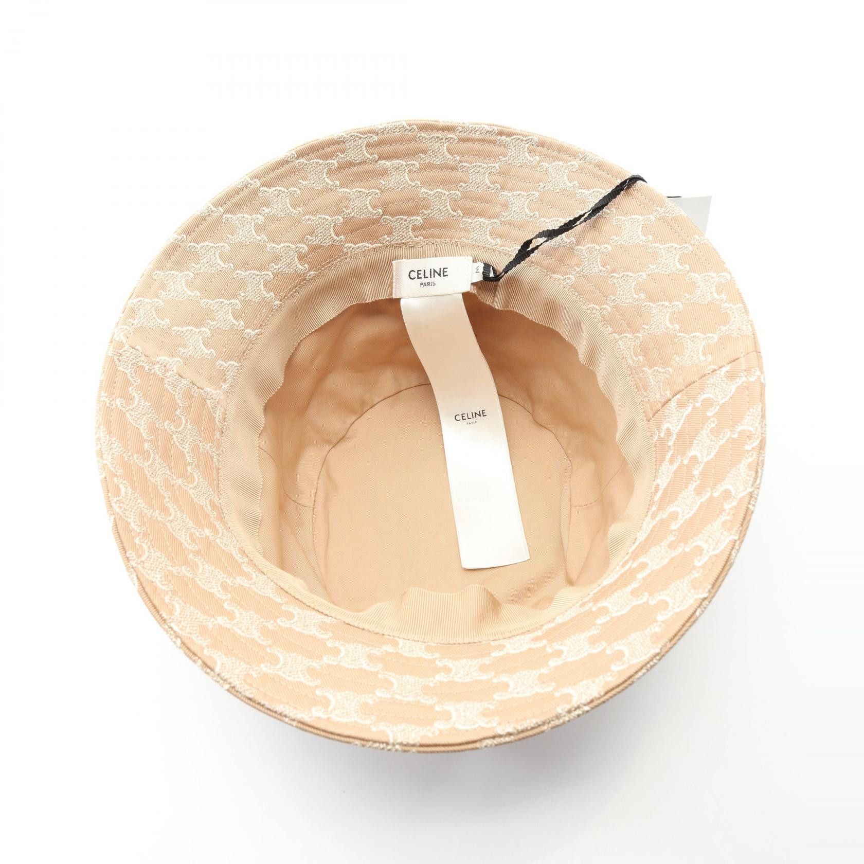 Celine Celine Celine Triomphe Cotton Bucket Hat Textile Hats AA0A4234X18PTM DUTY FREE for USA Size ONE SIZE - 3 Thumbnail