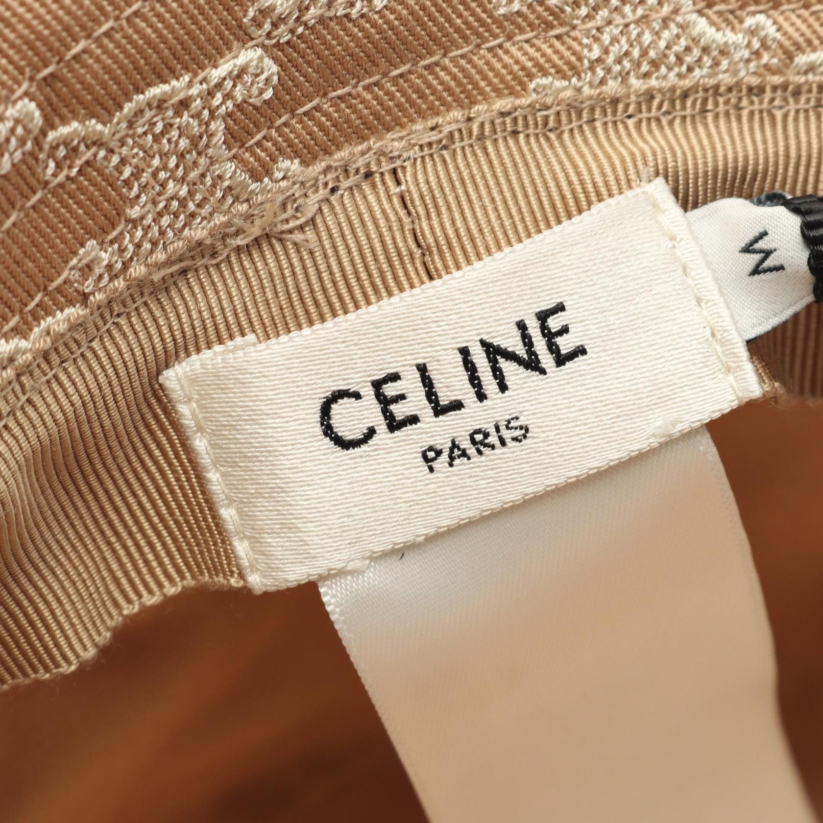 Celine Celine Celine Triomphe Cotton Bucket Hat Textile Hats AA0A4234X18PTM DUTY FREE for USA Size ONE SIZE - 4 Thumbnail