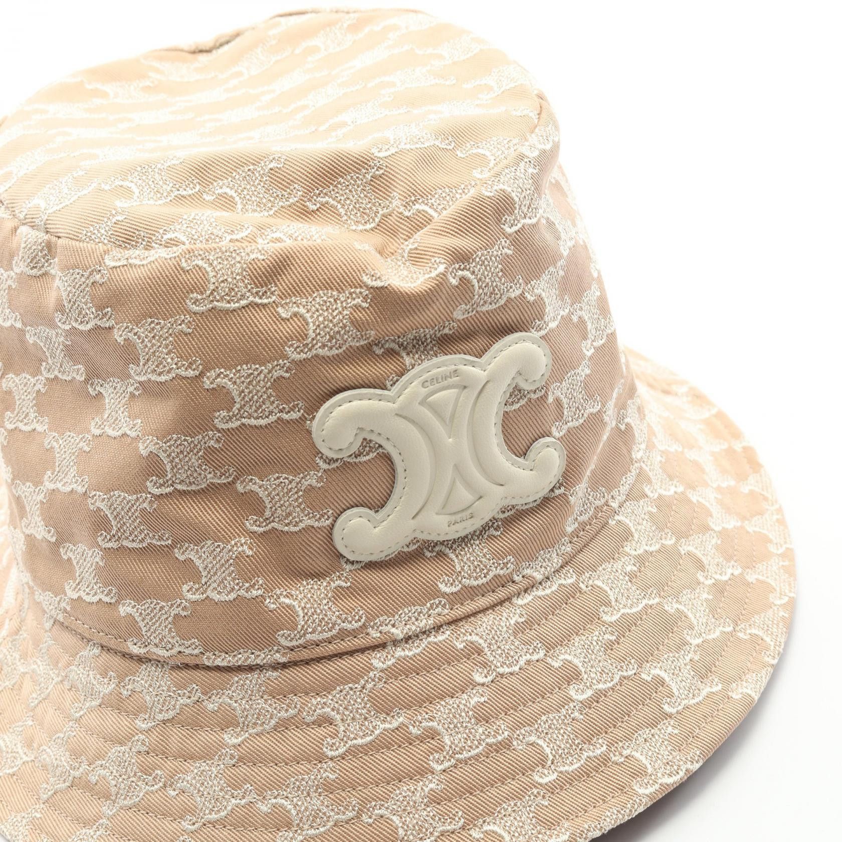 Celine Celine Celine Triomphe Cotton Bucket Hat Textile Hats AA0A4234X18PTM DUTY FREE for USA Size ONE SIZE - 6 Thumbnail
