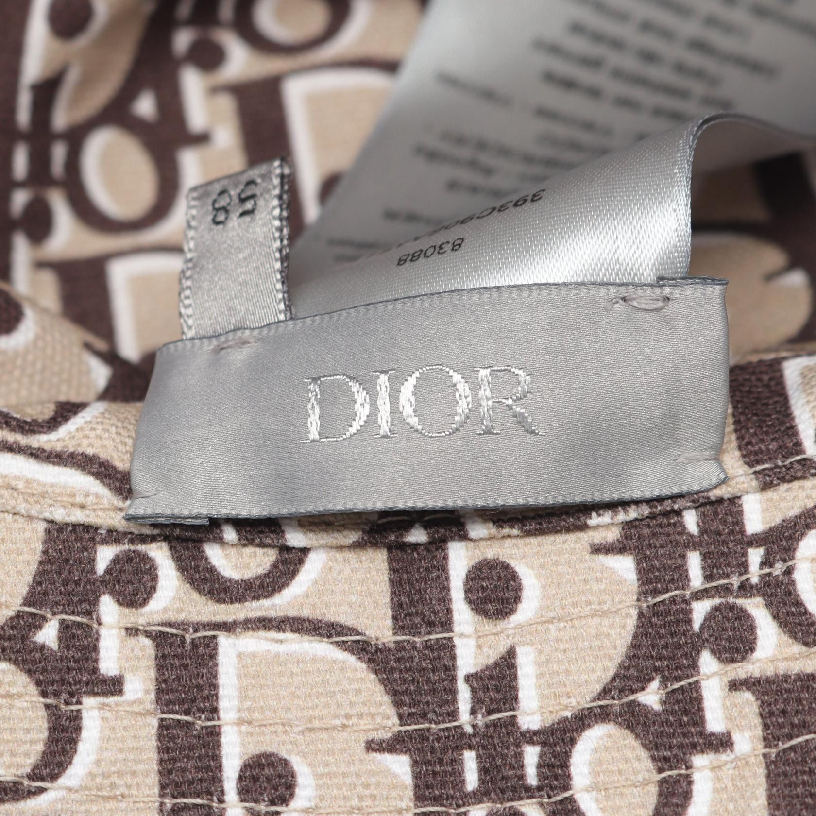 Dior Dior Dior Oblique Cotton Hat Textile Hats 393C906A4511C18158 DUTY FREE for USA Size ONE SIZE - 4 Thumbnail
