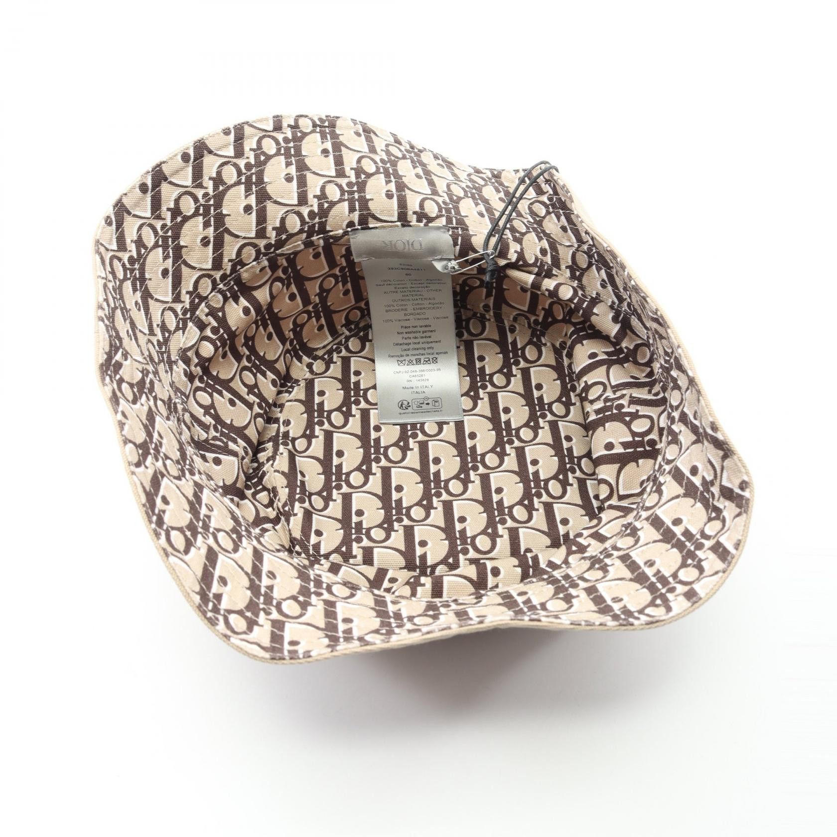 Dior Dior Dior Oblique Cotton Bucket Hat Textile Hats 393C906A4511C18160 DUTY FREE for USA Size ONE SIZE - 3 Thumbnail