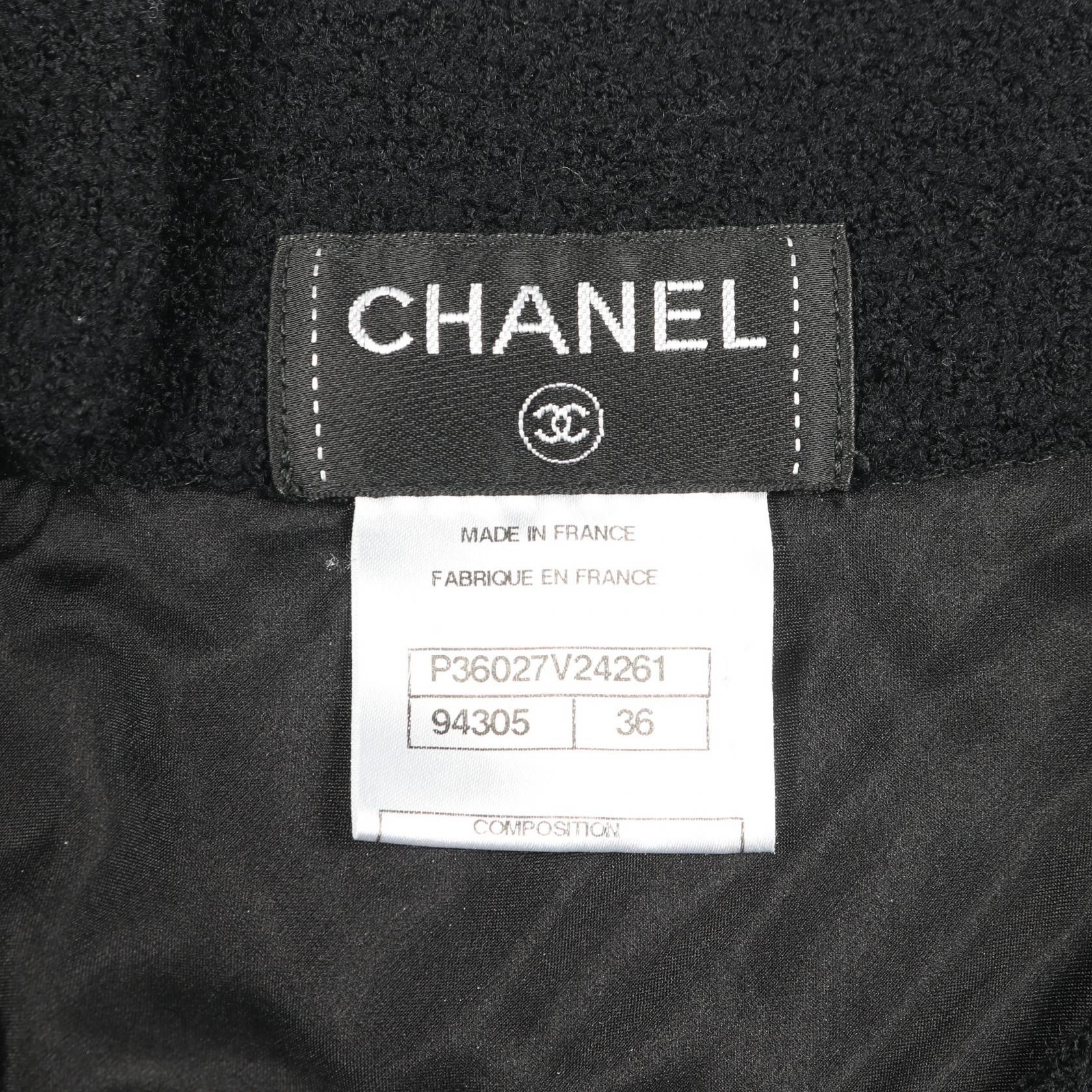 Chanel Chanel Chanel Coco Mark Wool Skirt Textile Skirts DUTY FREE for USA Size ONE SIZE - 3 Thumbnail