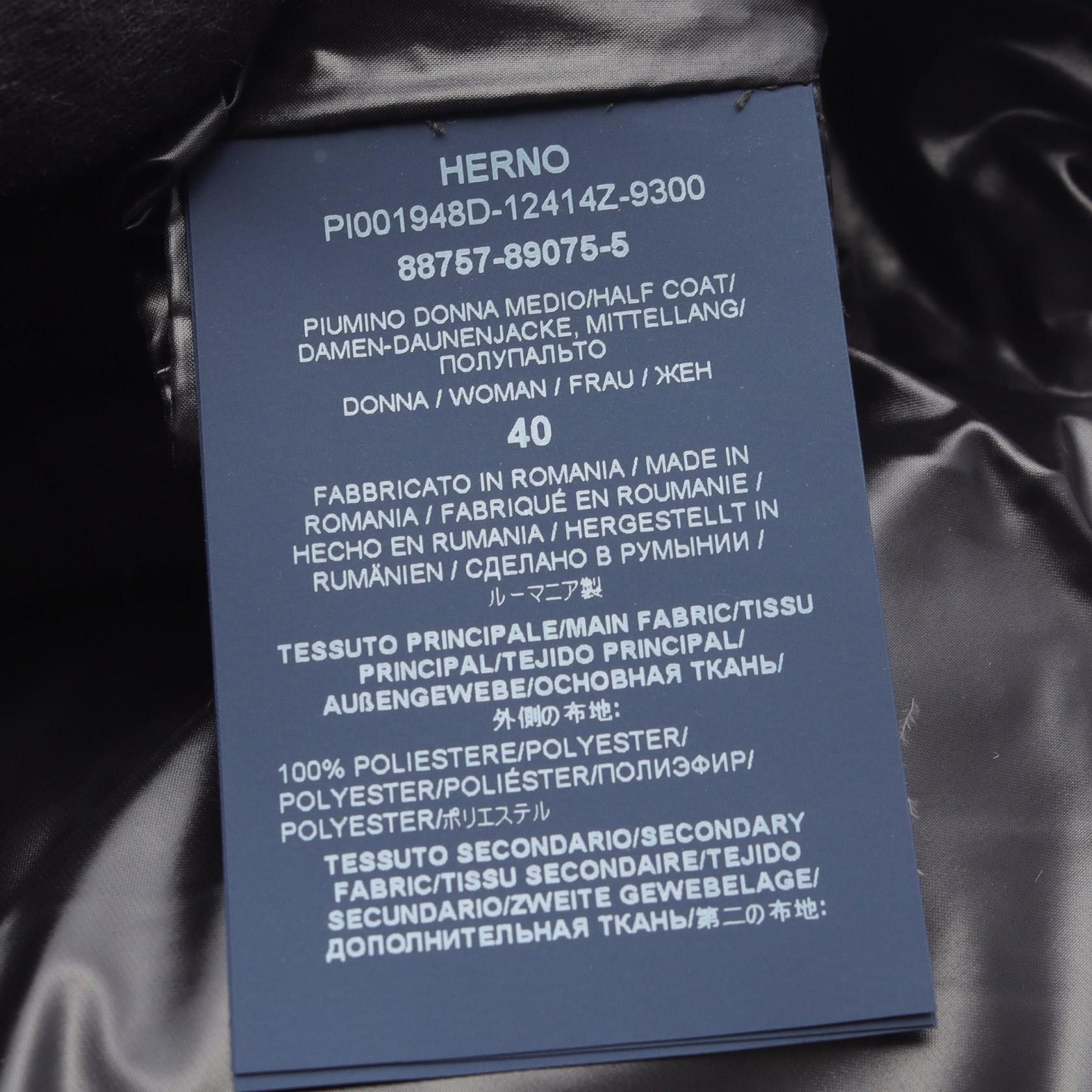 Other Other Herno Eco Fur Hood Waterproof Down Jacket Textile Outerwear PI001948D12414Z9300 DUTY FREE for USA Size ONE SIZE - 5 Thumbnail
