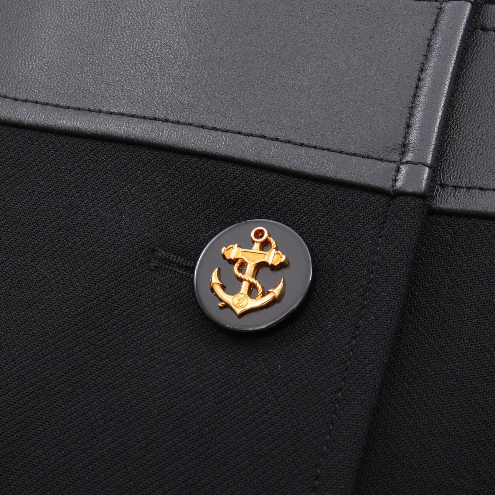 Louis Vuitton Louis Vuitton Louis Vuitton Wool Leather Coat Leather Outerwear DUTY FREE for USA Size ONE SIZE - 6 Thumbnail