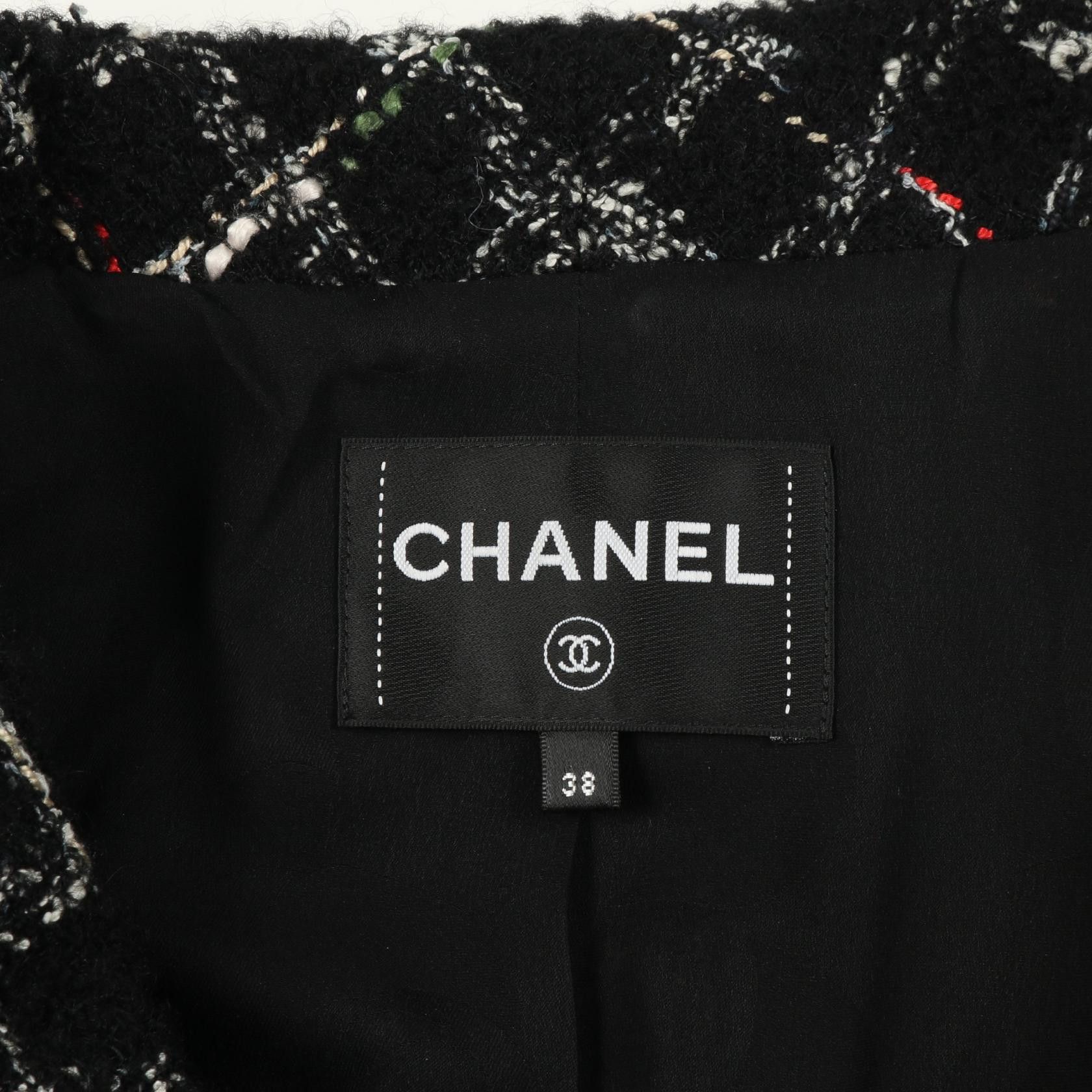 Chanel Chanel Chanel Coco Mark Button Tweed Outerwear Textile Outerwear P73609V65153 DUTY FREE for USA Size ONE SIZE - 3 Thumbnail