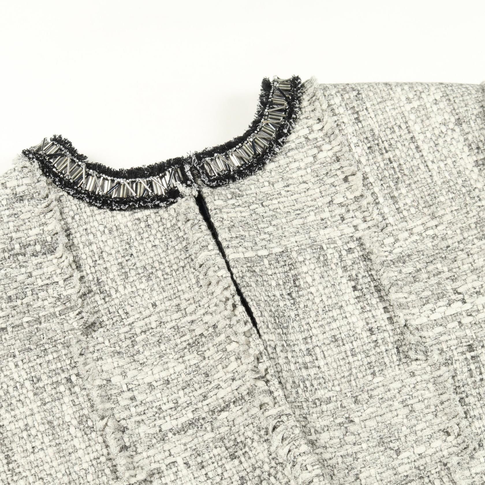 Louis Vuitton Louis Vuitton Louis Vuitton Tweed Wool Cotton Jacket Textile Outerwear RW221BMR2FMVB68 DUTY FREE for USA Size ONE SIZE - 8 Thumbnail