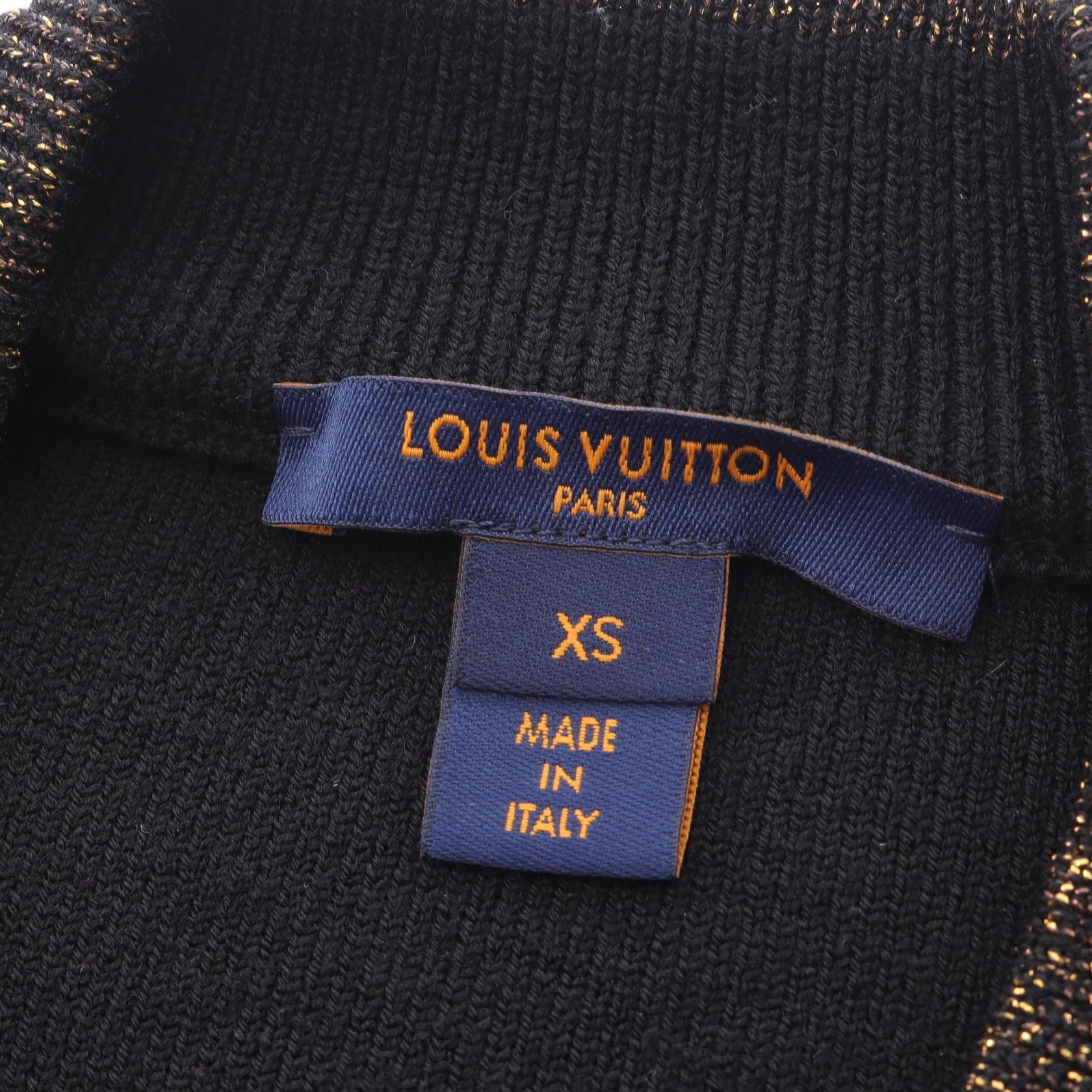 Louis Vuitton Louis Vuitton Louis Vuitton Monogram Wool Nylon Knit Top Textile Tops RW221WIS5FMKW01 DUTY FREE for USA Size ONE SIZE - 3 Thumbnail