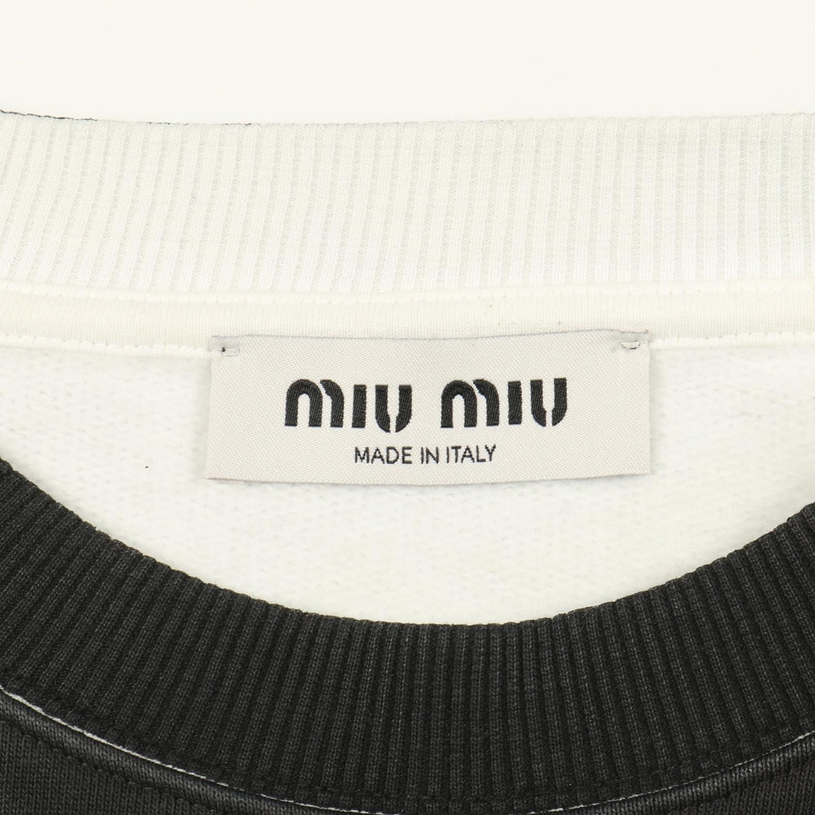 Miu Miu Miu Miu Miu Miu Cotton Sweatshirt Textile Sweatshirts & Hoodies DUTY FREE for USA Size ONE SIZE - 3 Thumbnail