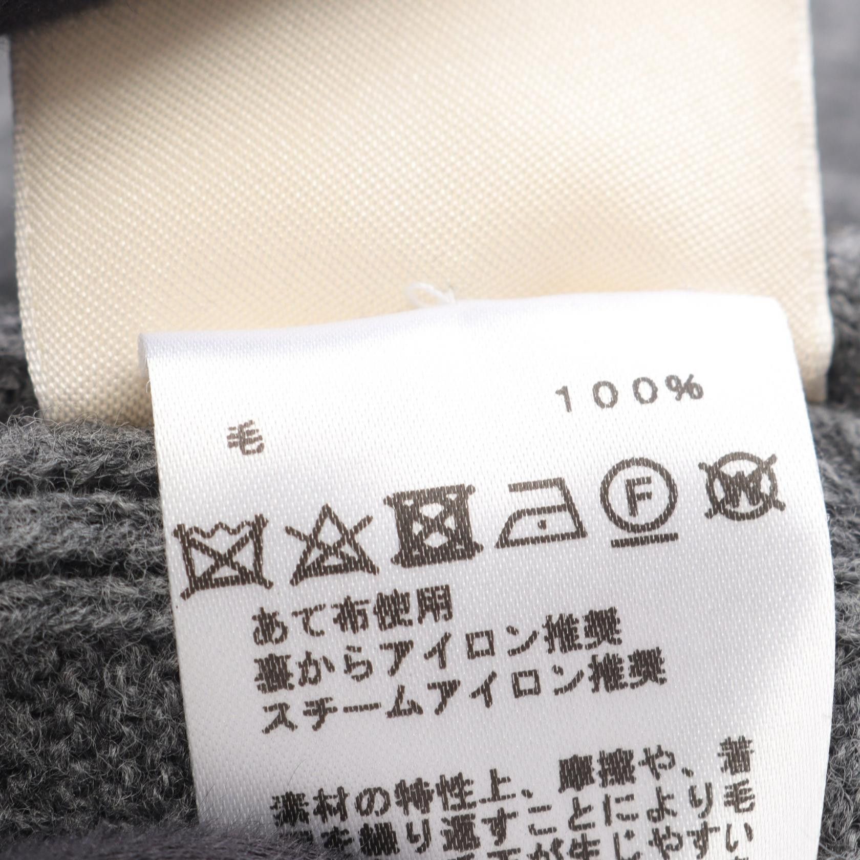 Hermes Hermes Hermes H Pattern Wool Cardigan Textile Tops DUTY FREE for USA Size ONE SIZE - 4 Thumbnail