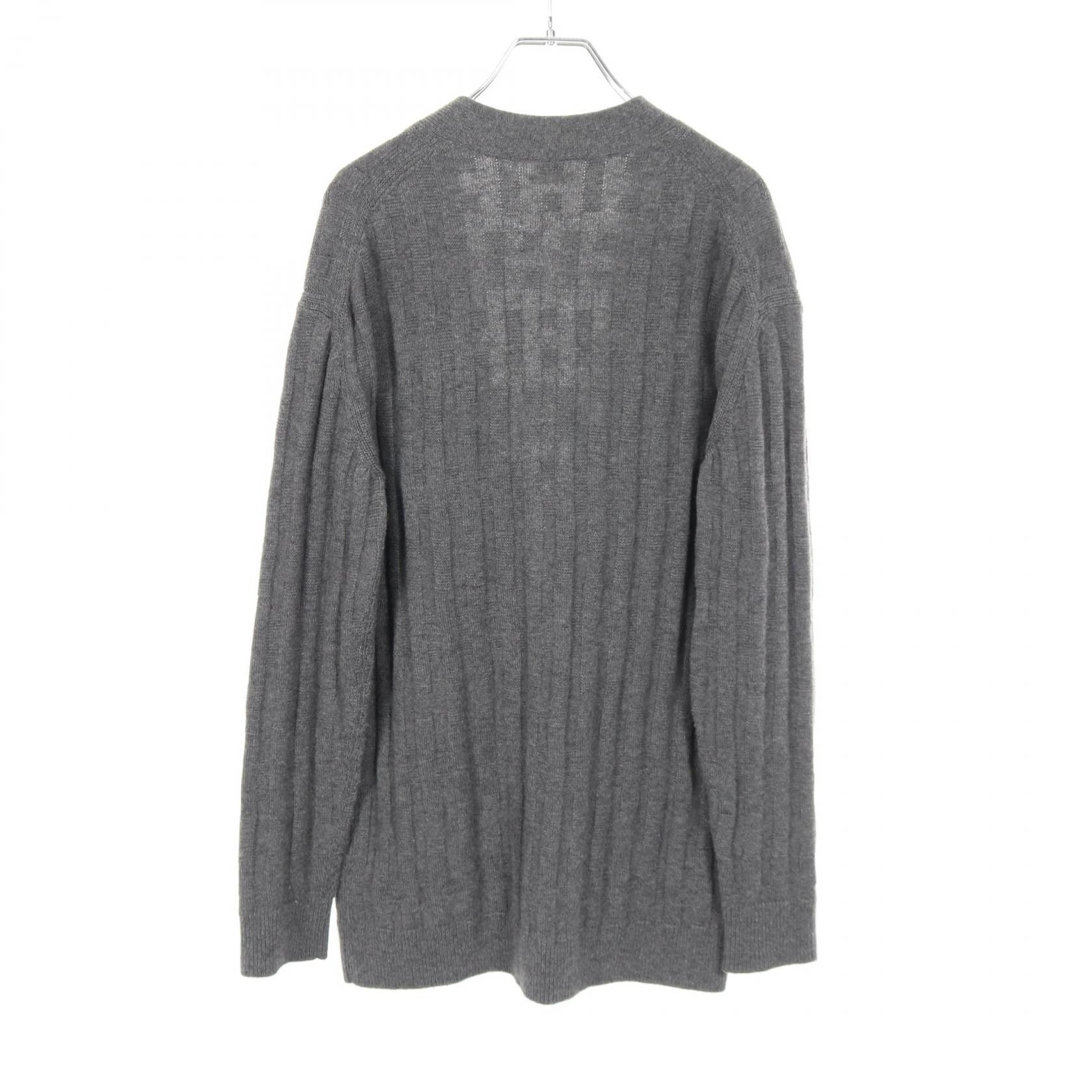 Hermes Hermes Hermes H Pattern Wool Cardigan Textile Tops DUTY FREE for USA Size ONE SIZE - 2 Thumbnail