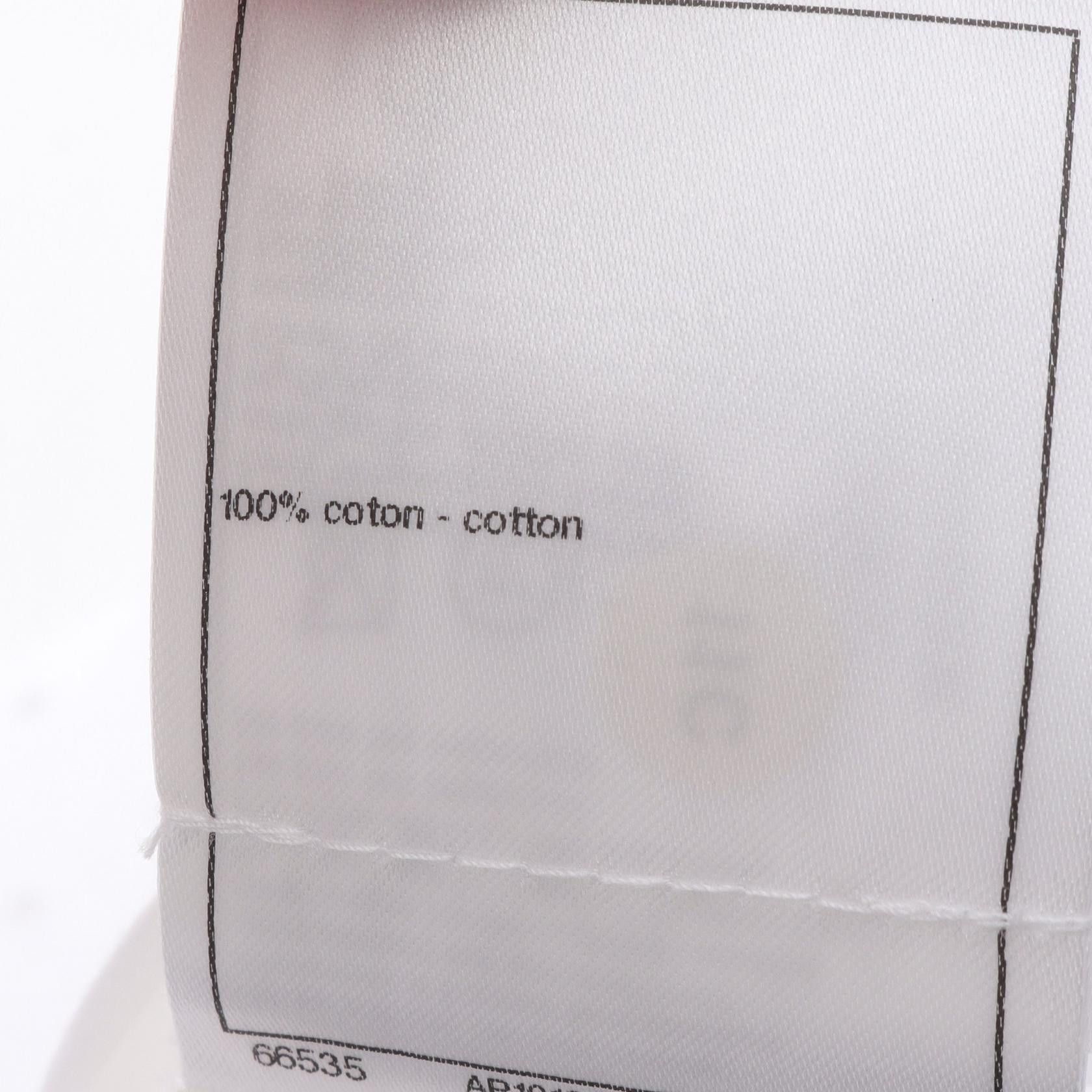 Chanel Chanel Chanel Coco Mark Button Cotton Blouse Textile Tops P74911V37796 DUTY FREE for USA Size ONE SIZE - 5 Thumbnail