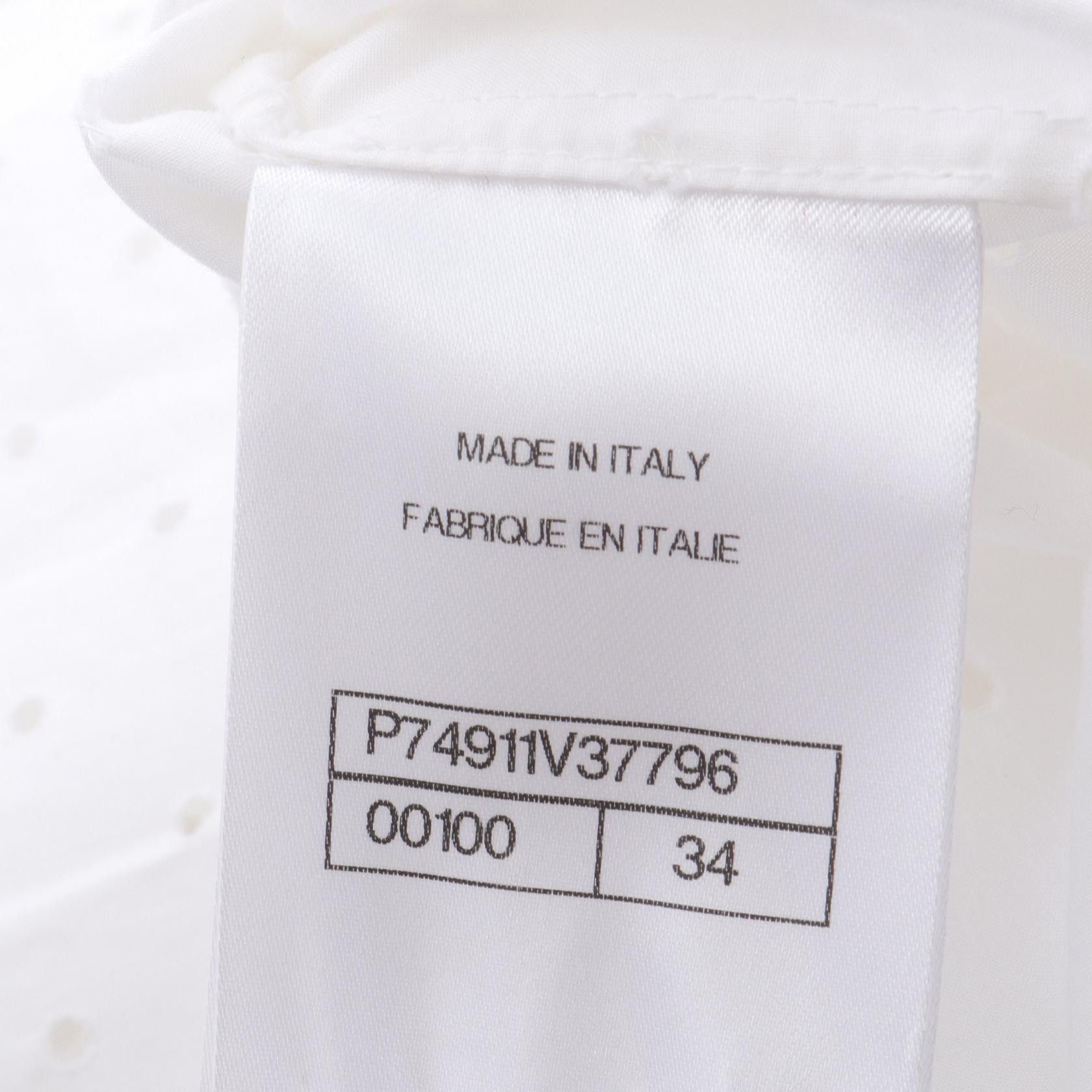 Chanel Chanel Chanel Coco Mark Button Cotton Blouse Textile Tops P74911V37796 DUTY FREE for USA Size ONE SIZE - 4 Thumbnail