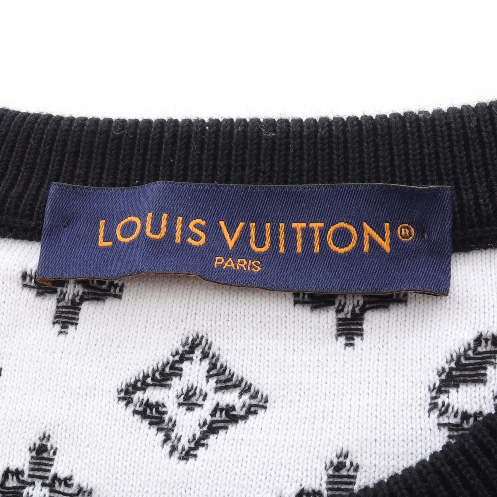 Louis Vuitton Louis Vuitton Louis Vuitton Gradient Monogram Cotton Knit Textile Tops RM241QUSOHQN42W DUTY FREE for USA Size ONE SIZE - 3 Thumbnail