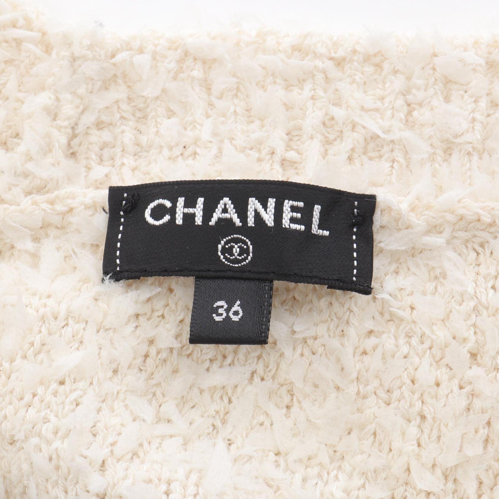 Chanel Chanel Chanel DEAUVILLE BIARRITZ VENISE Cotton Silk Nylon Knit Top Textile Tops P60704K46380 DUTY FREE for USA Size ONE SIZE - 3 Thumbnail