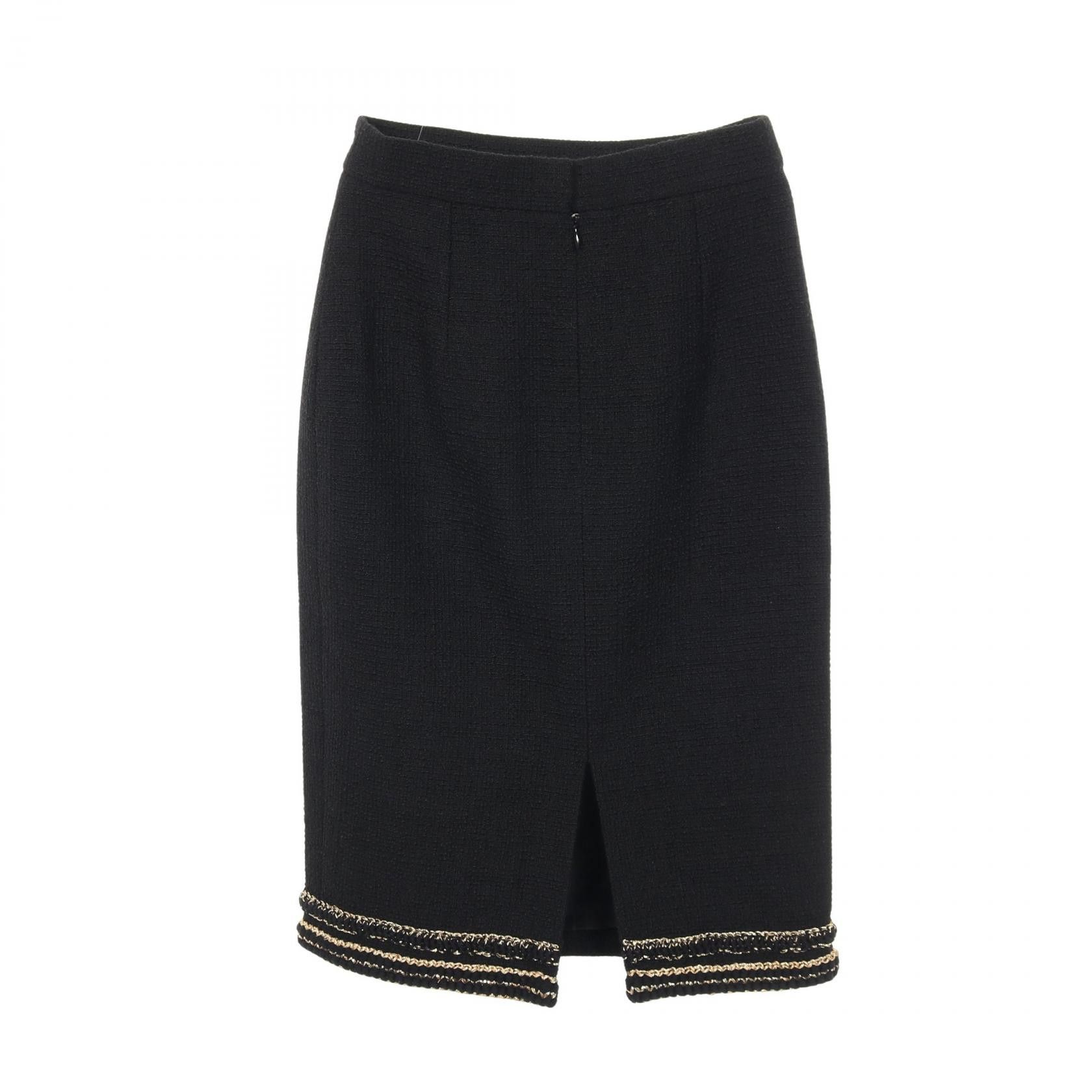 Chanel Chanel Chanel Tweed Wool Skirt Textile Skirts P56912V30555 DUTY FREE for USA Size ONE SIZE - 2 Thumbnail