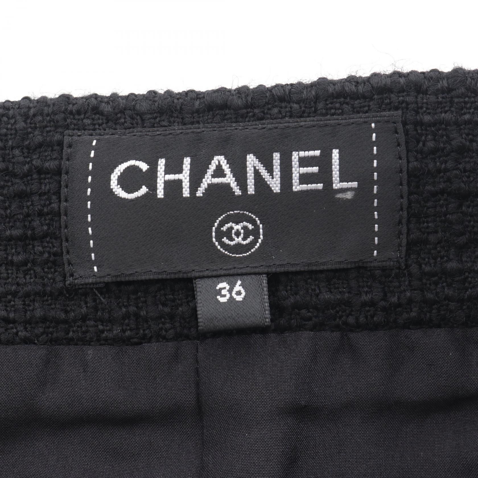 Chanel Chanel Chanel Tweed Wool Skirt Textile Skirts P56912V30555 DUTY FREE for USA Size ONE SIZE - 3 Thumbnail