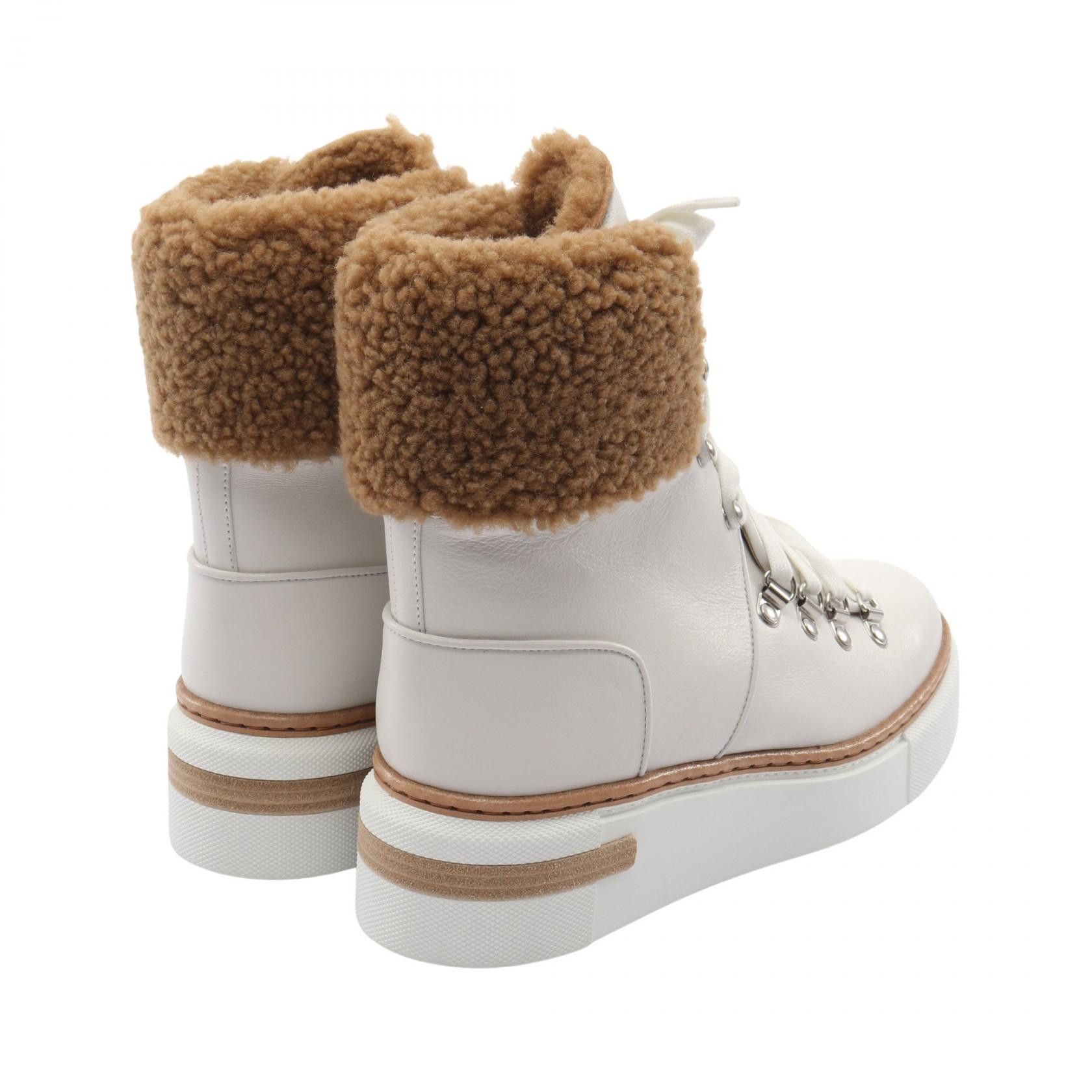Hermes Hermes Hermes Flocon Leather Shearling Boots Leather Shoes DUTY FREE for USA Size ONE SIZE - 2 Thumbnail